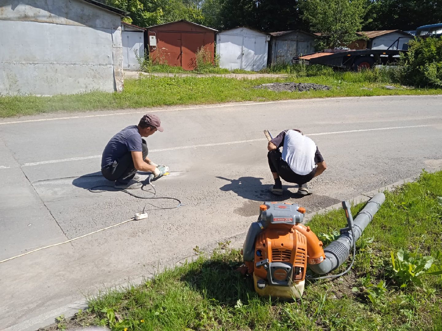 городской округ восход, благоустройство, дороги, ямочный ремон,