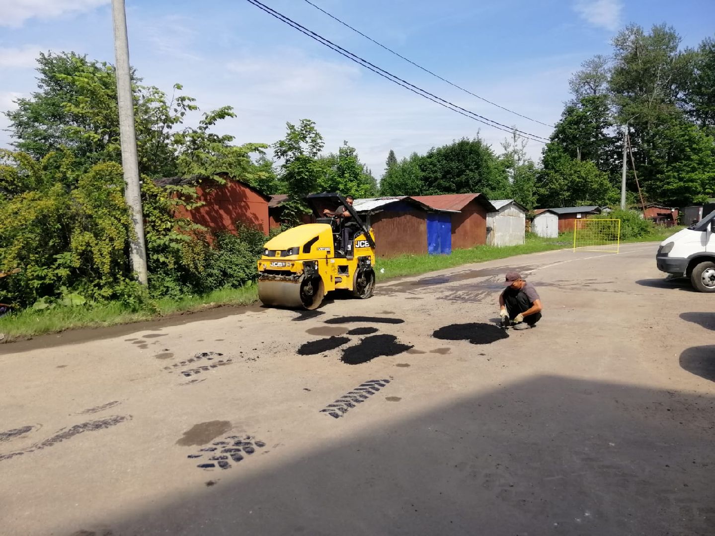 городской округ восход, благоустройство, дороги, ямочный ремон,