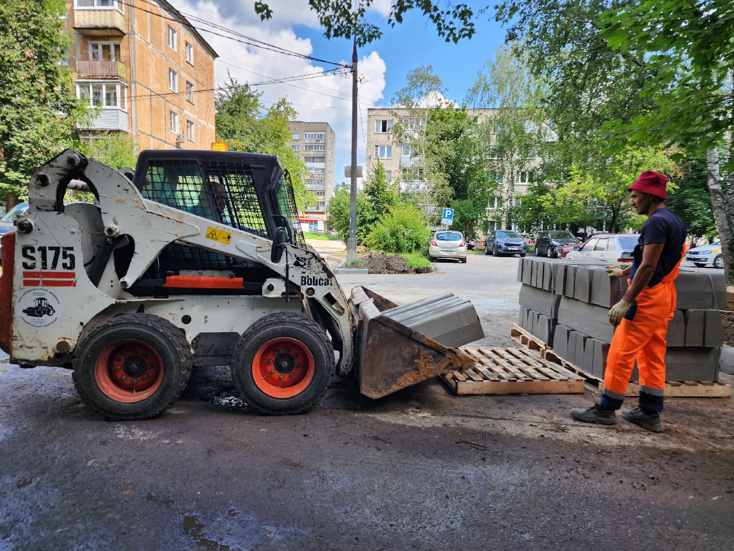 фрязино, благоустройство двора, комплексное благоустройство, бордюры,