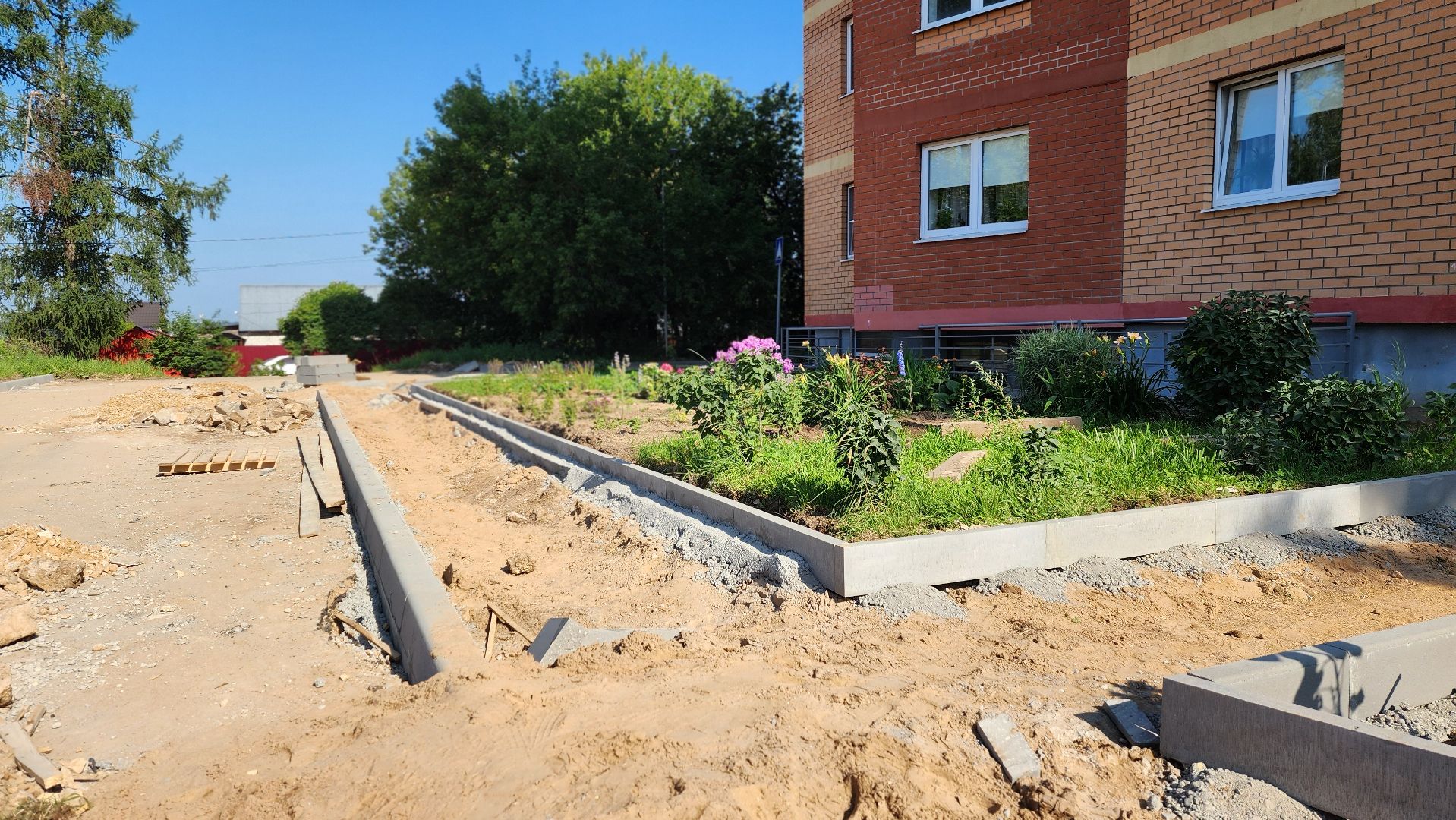 солнечногорск, деревня смирновка, благоустройство, двор,