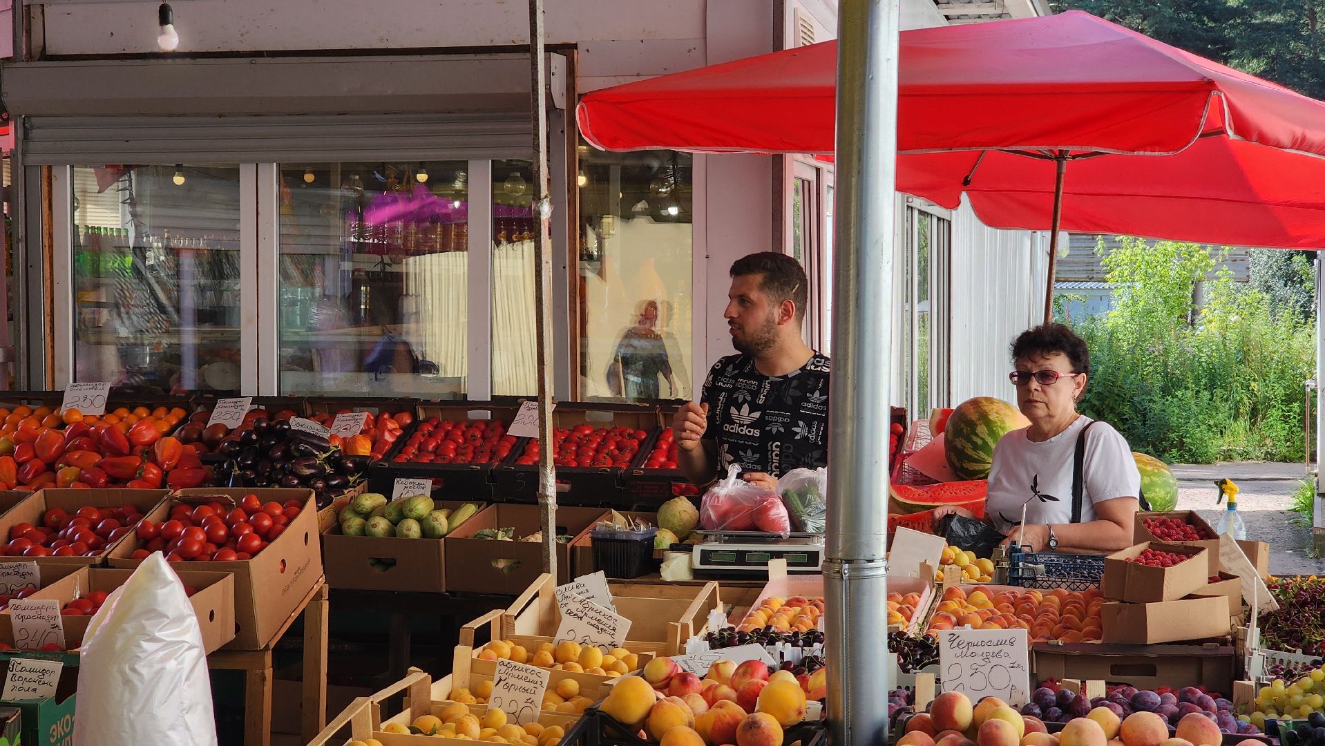 сезон арбузов, протвино, городской рынок,