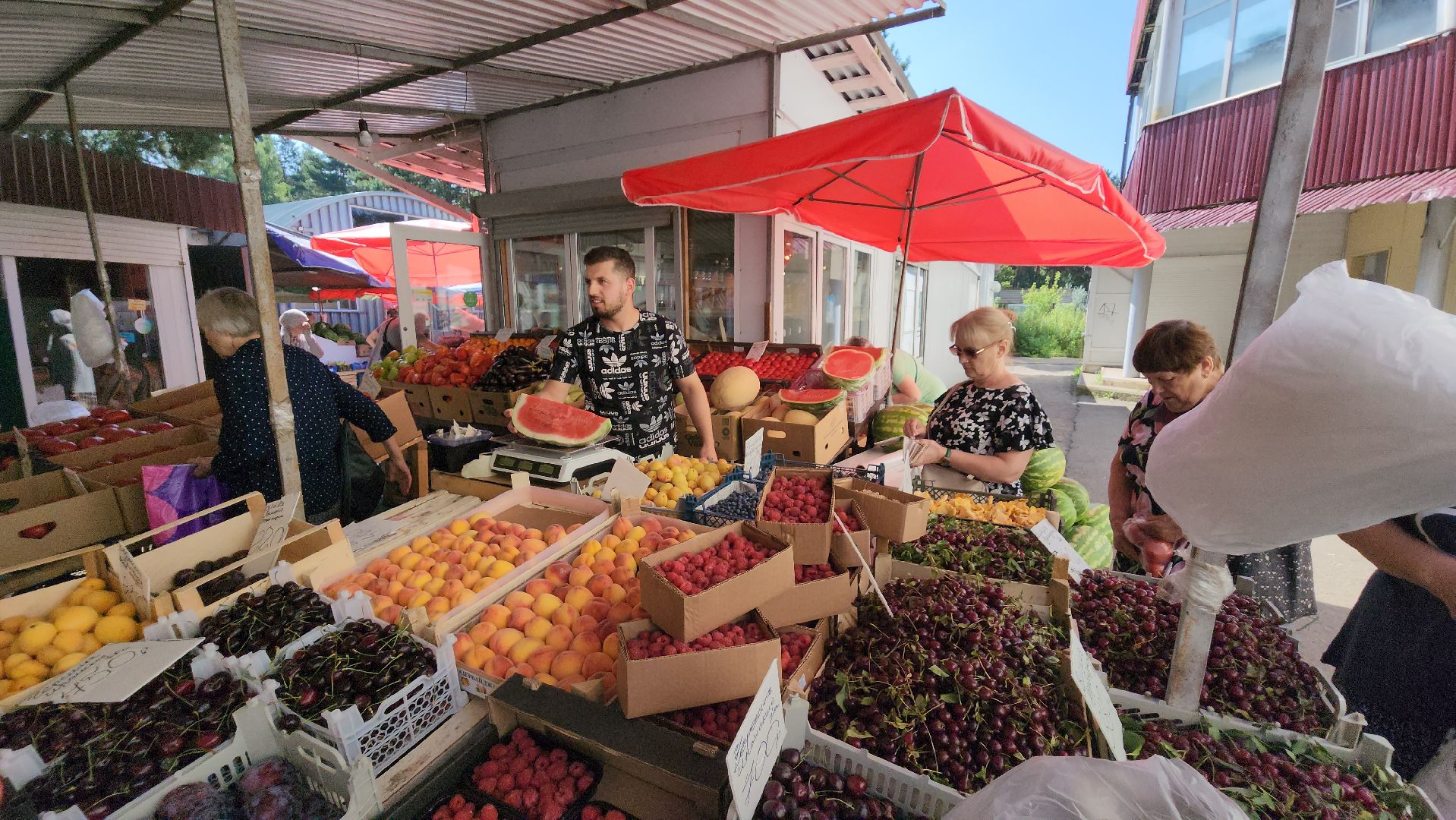 сезон арбузов, протвино, городской рынок,