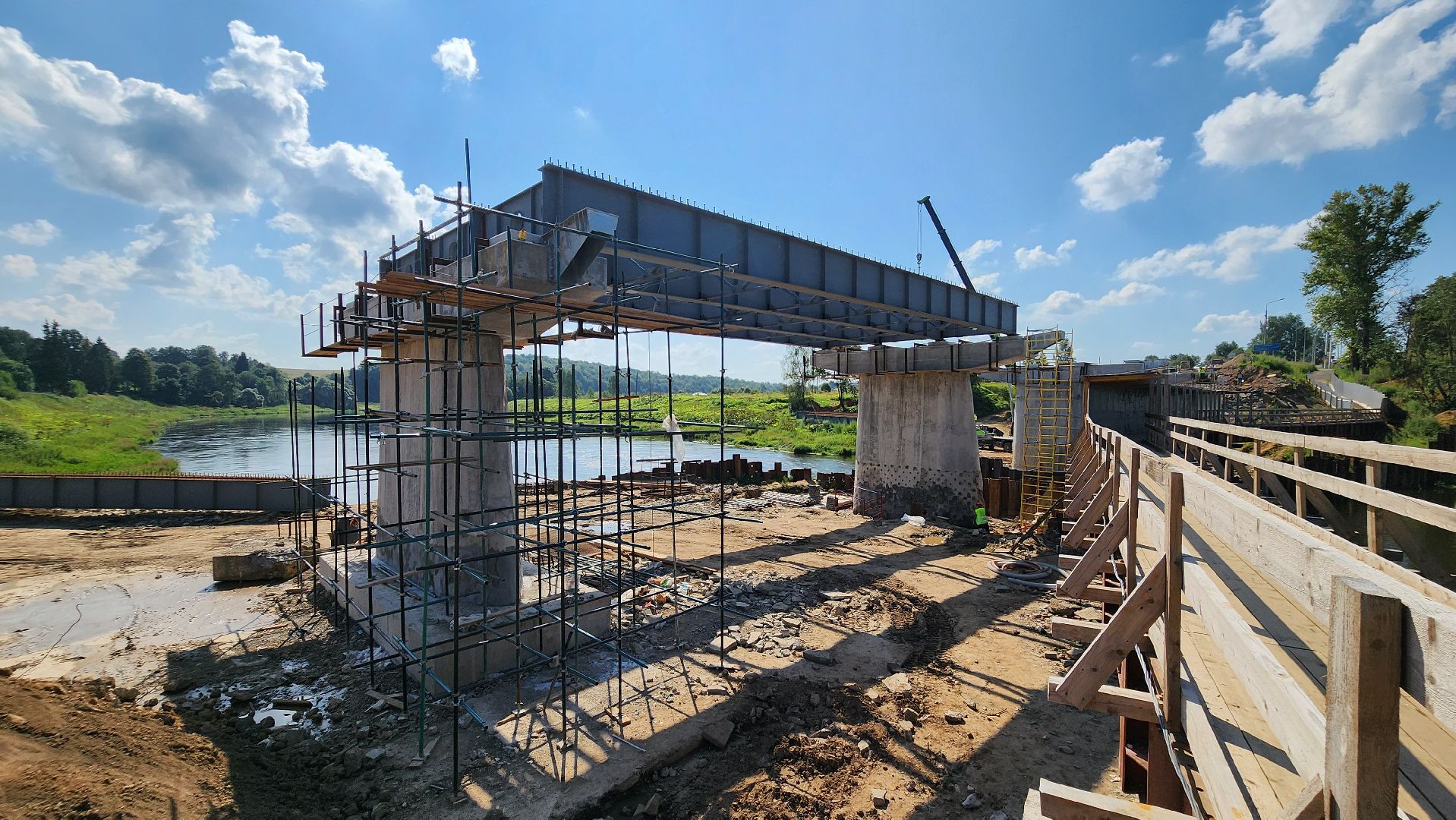 Руза, Поречье , Ремонт моста, Дороги,