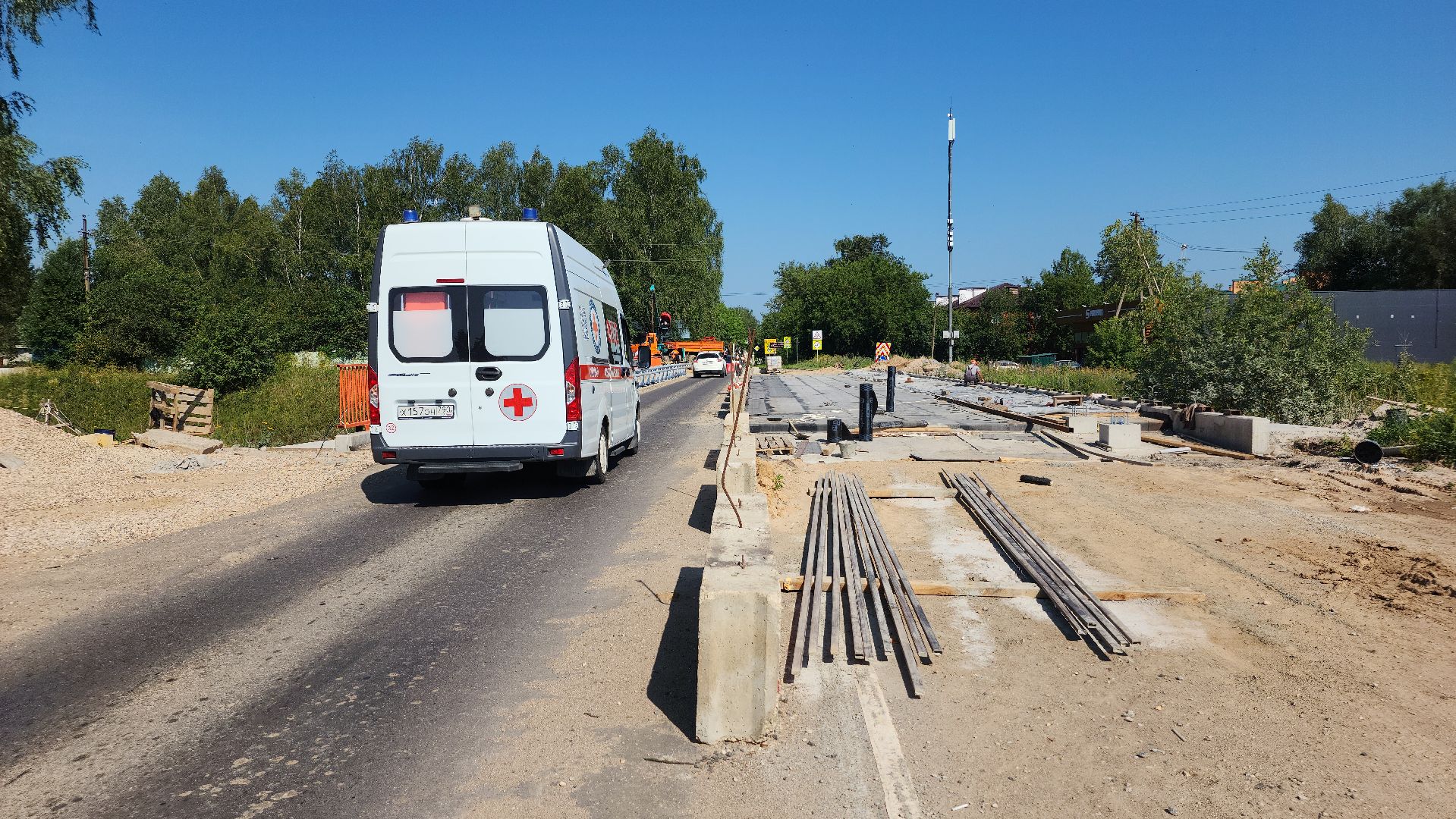 волоколамск, дороги подмосковья, ремонт путепровода,