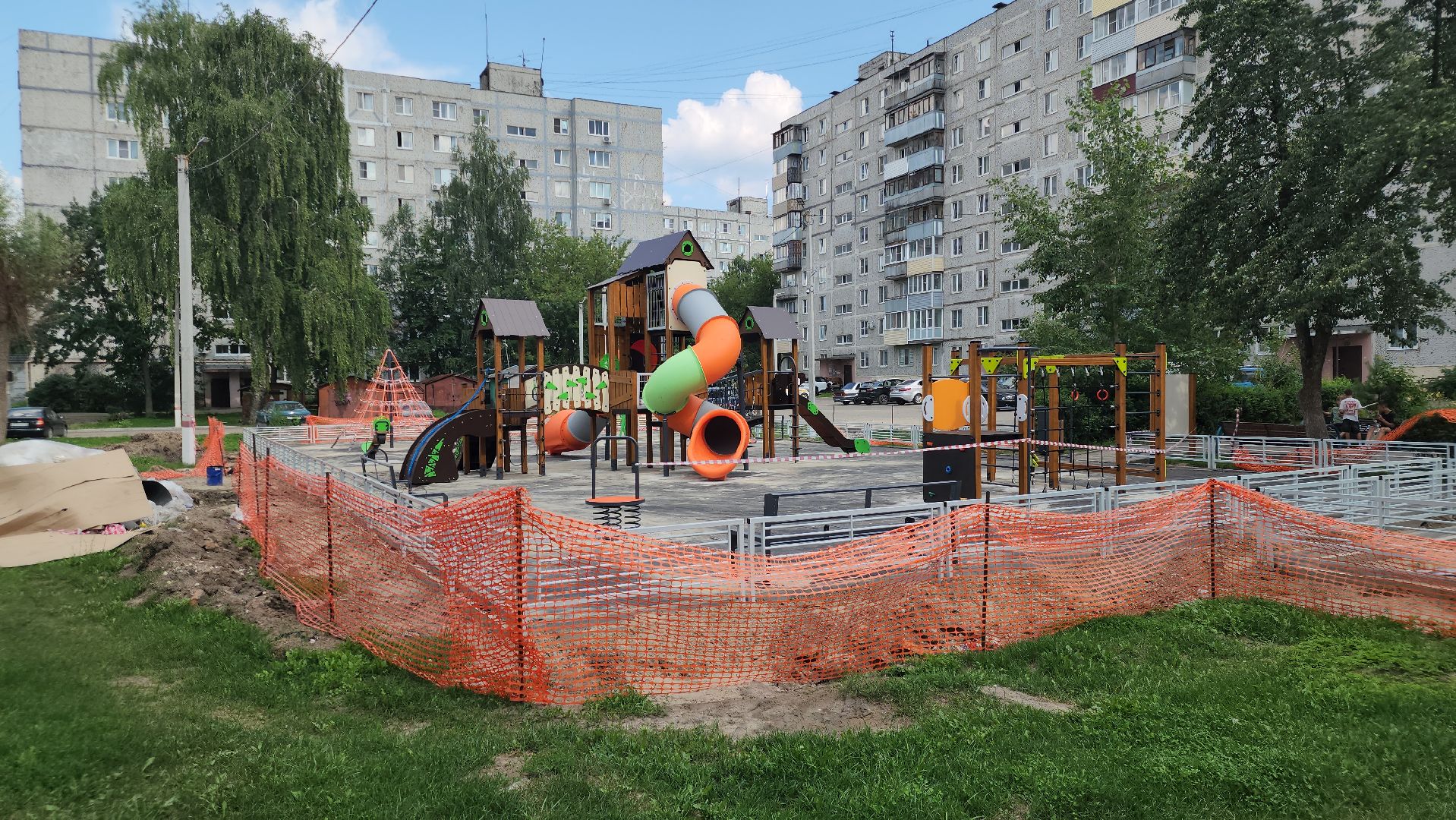 павловский посад, детская площадка , строительство,