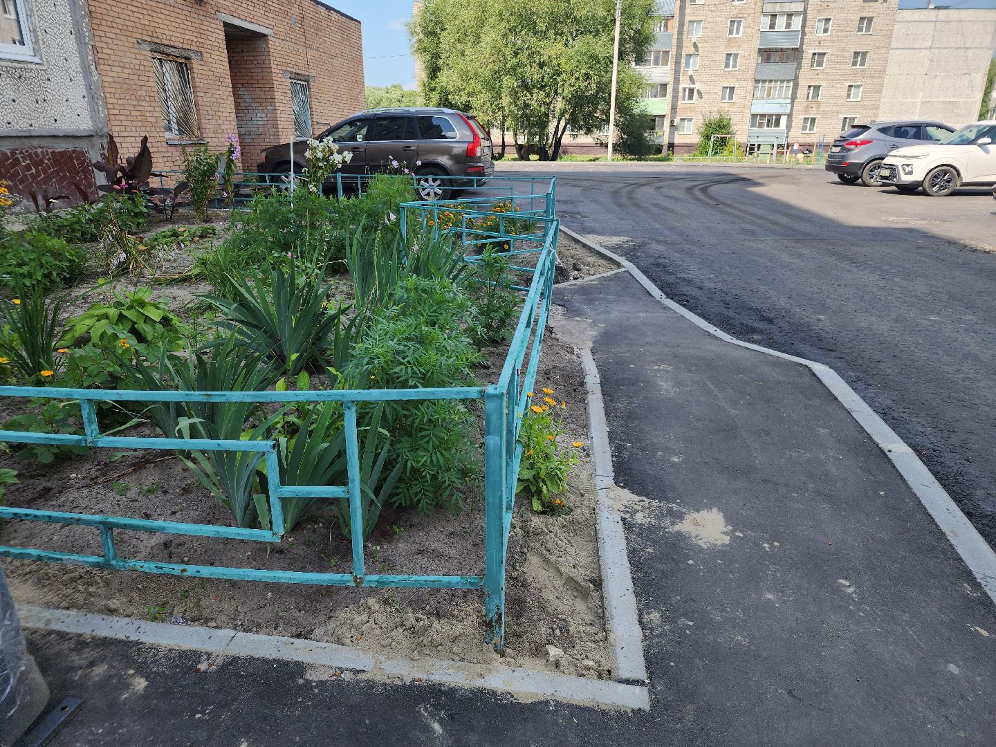 благоустройство дворов, орехово-зуевский округ, дрезна,