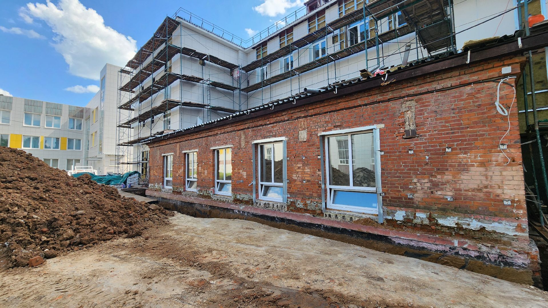 солнечногорск, микрорайон поварово, поваровская школа, капремонт школы,