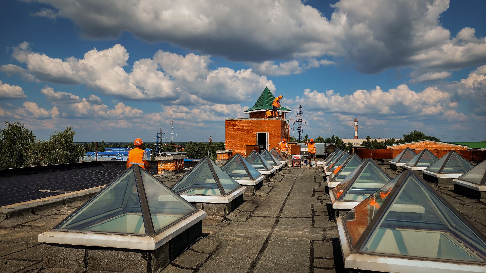 бронницы, ремонт крыши гимназии, ремонт кровли гимназии в бронницах,