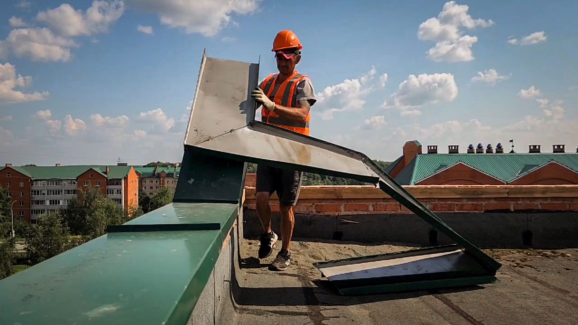 бронницы, ремонт крыши гимназии, ремонт кровли гимназии в бронницах,