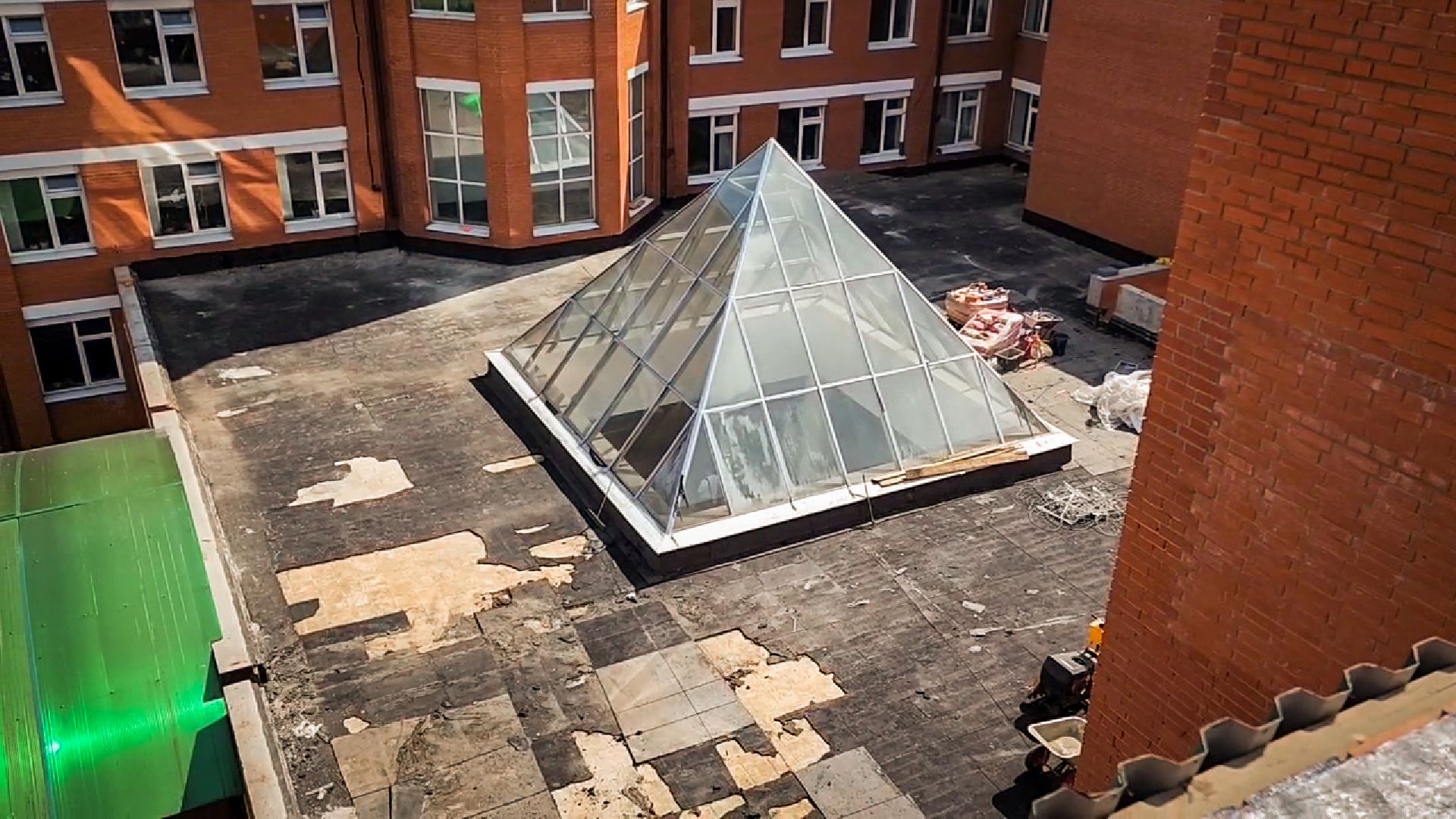 бронницы, ремонт крыши гимназии, ремонт кровли гимназии в бронницах,