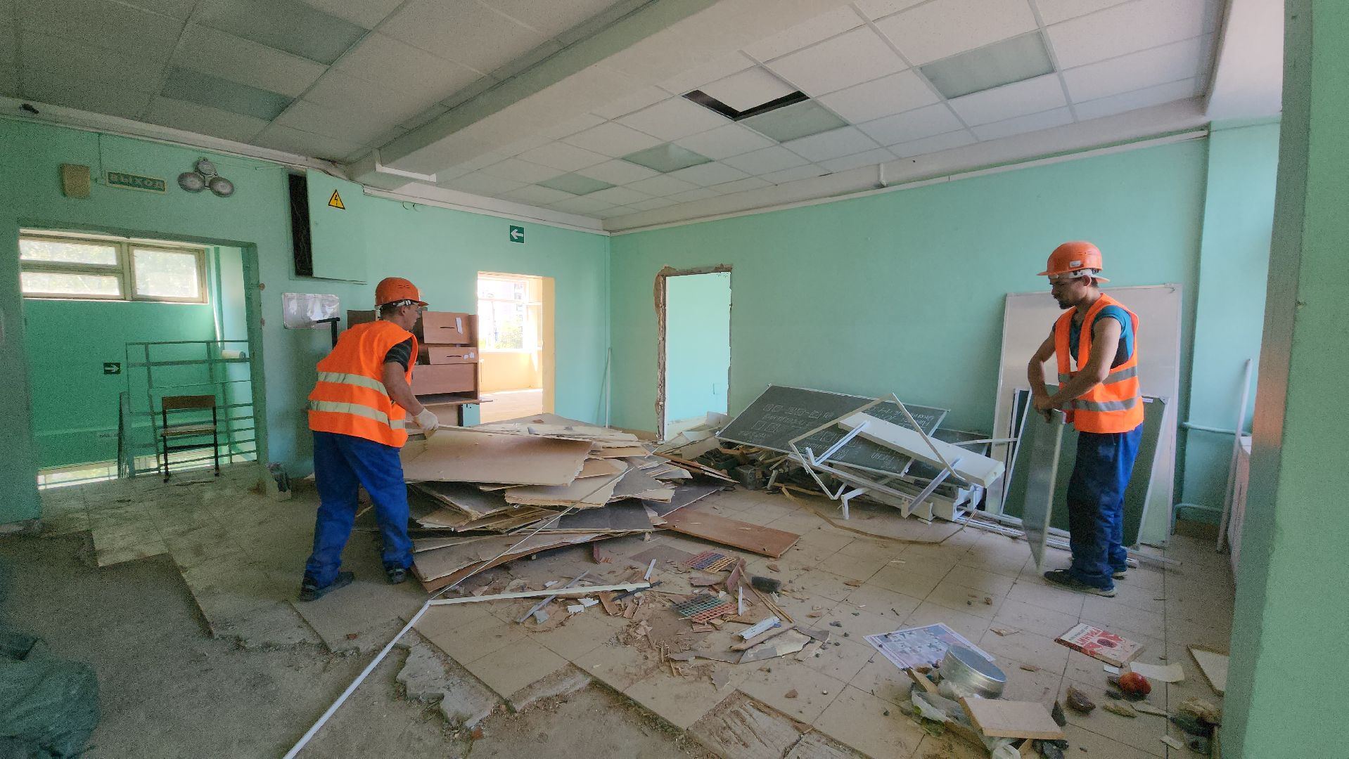 Ремонт школы , капитальный  ремонт, Лобня, Школа 2,