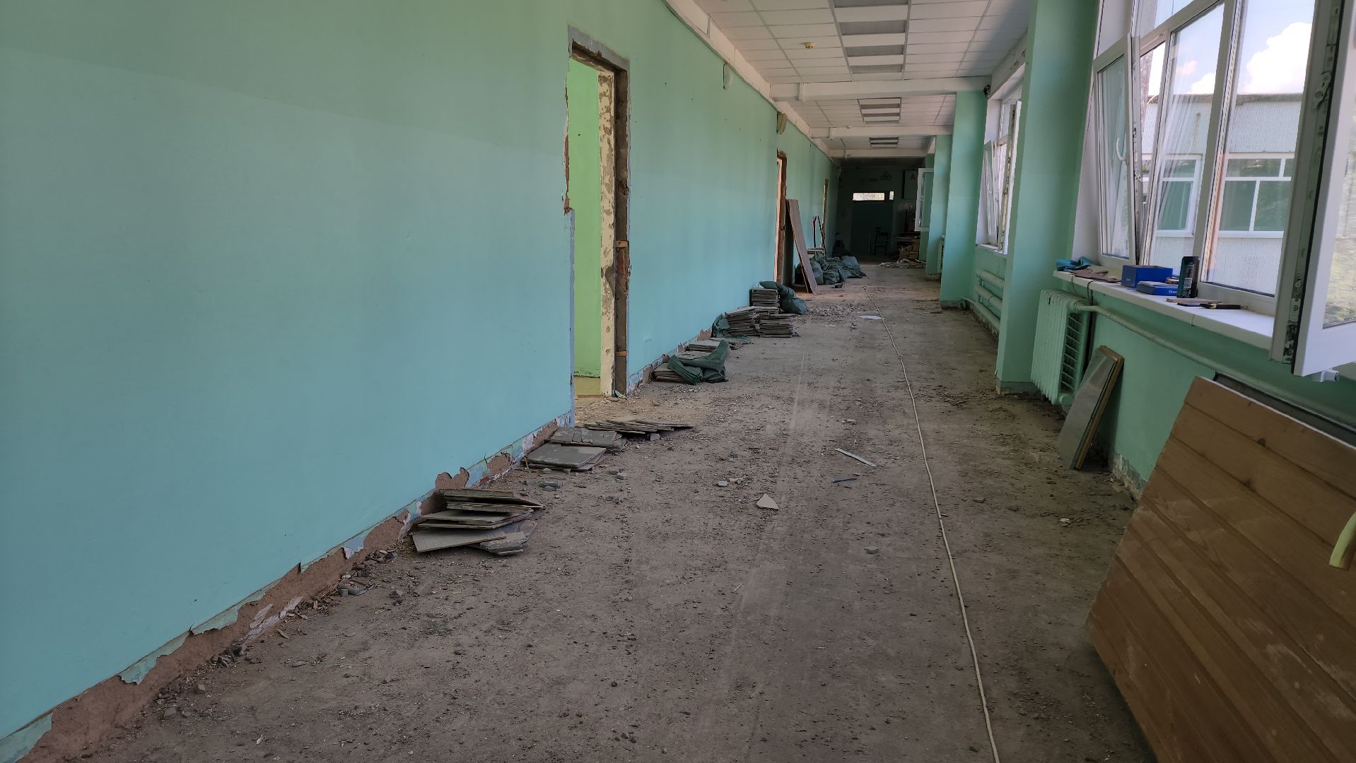 Ремонт школы , капитальный  ремонт, Лобня, Школа 2,