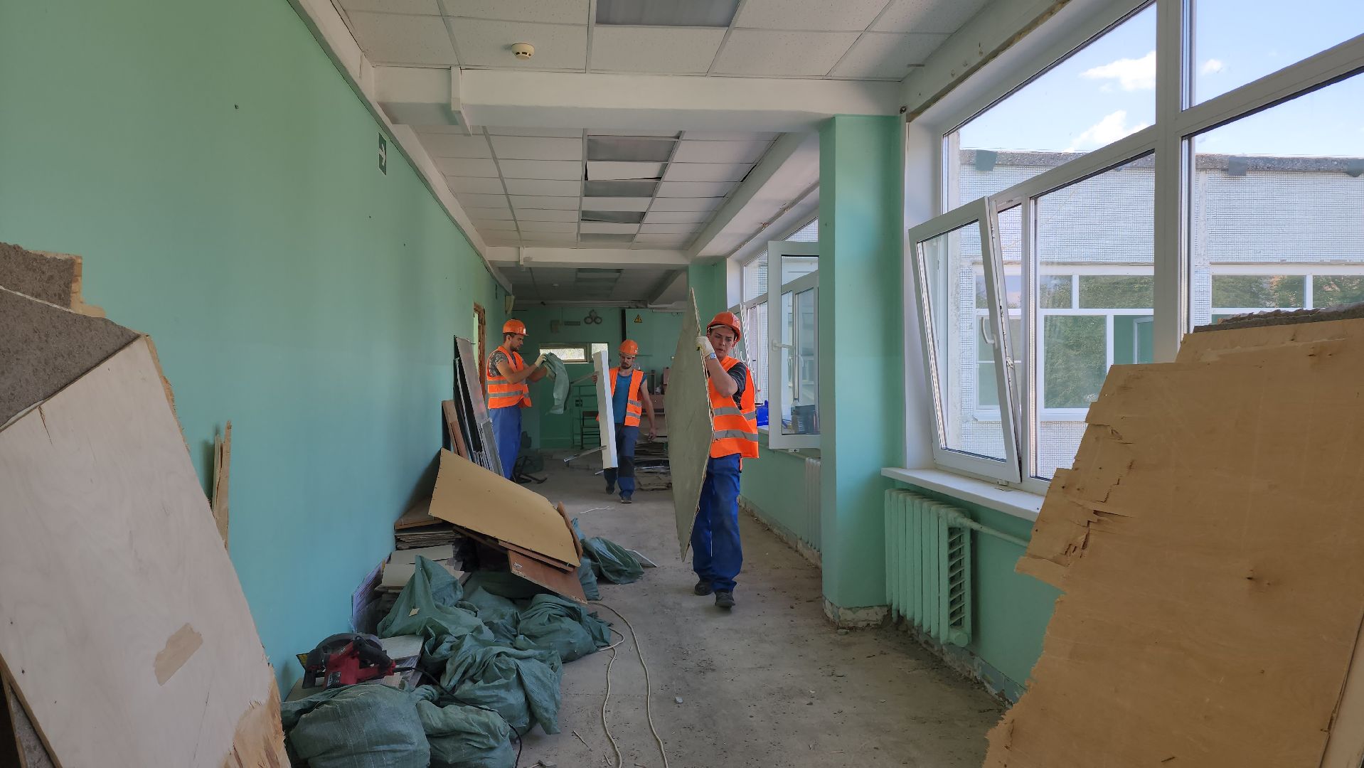 Ремонт школы , капитальный  ремонт, Лобня, Школа 2,