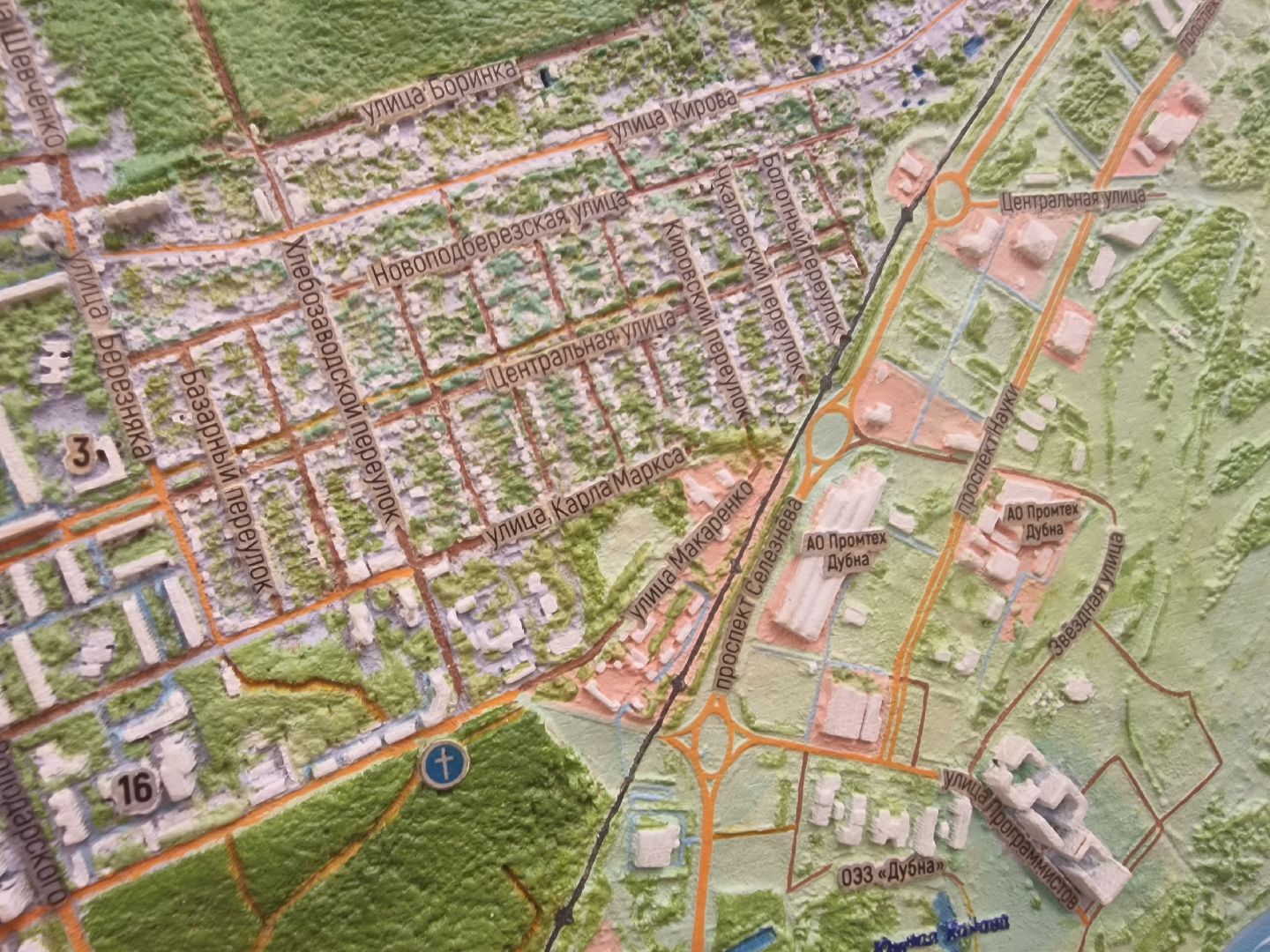 Дубна, КартаДубны,