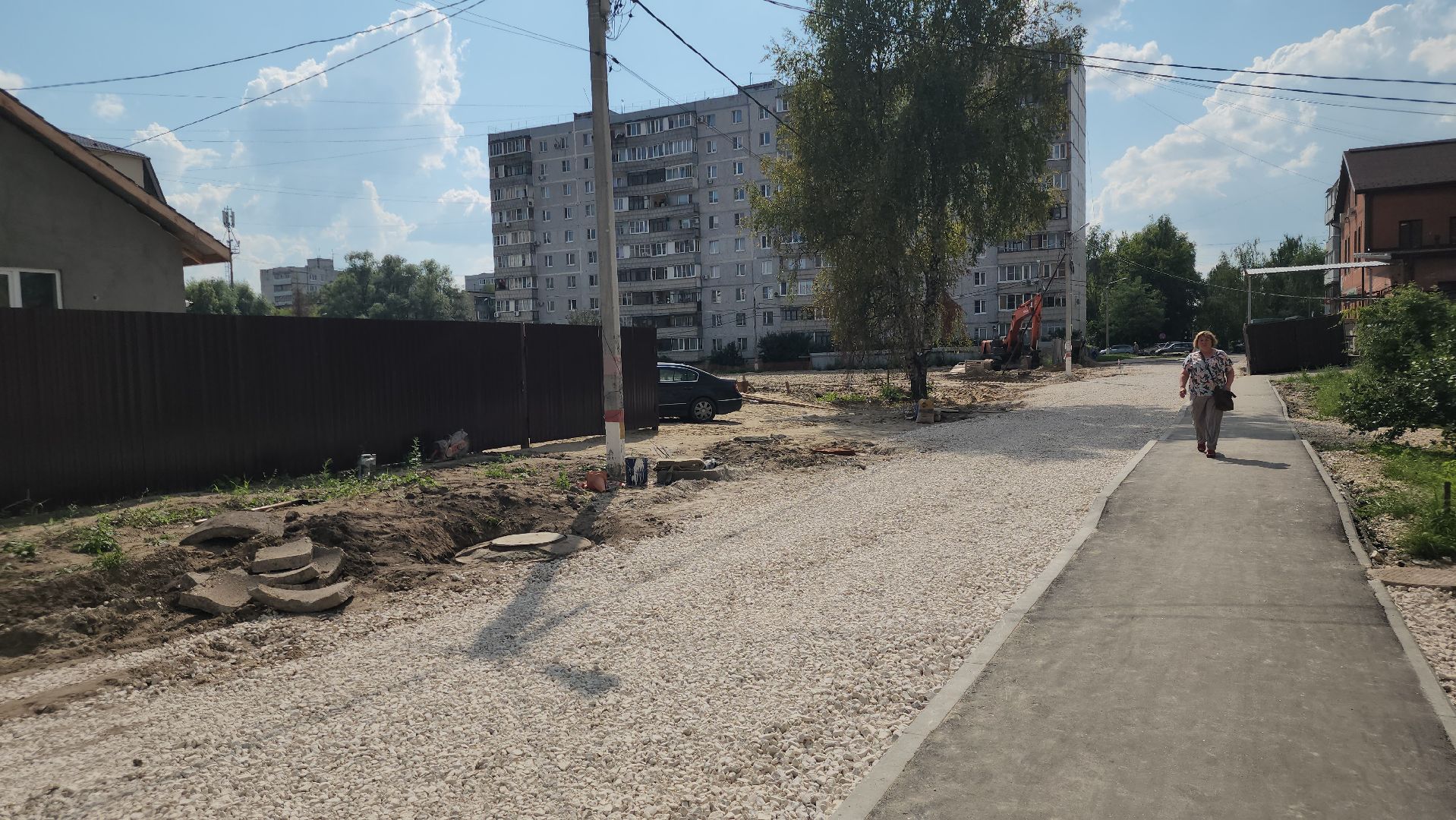 павловский посад ,  строительство , дорога,