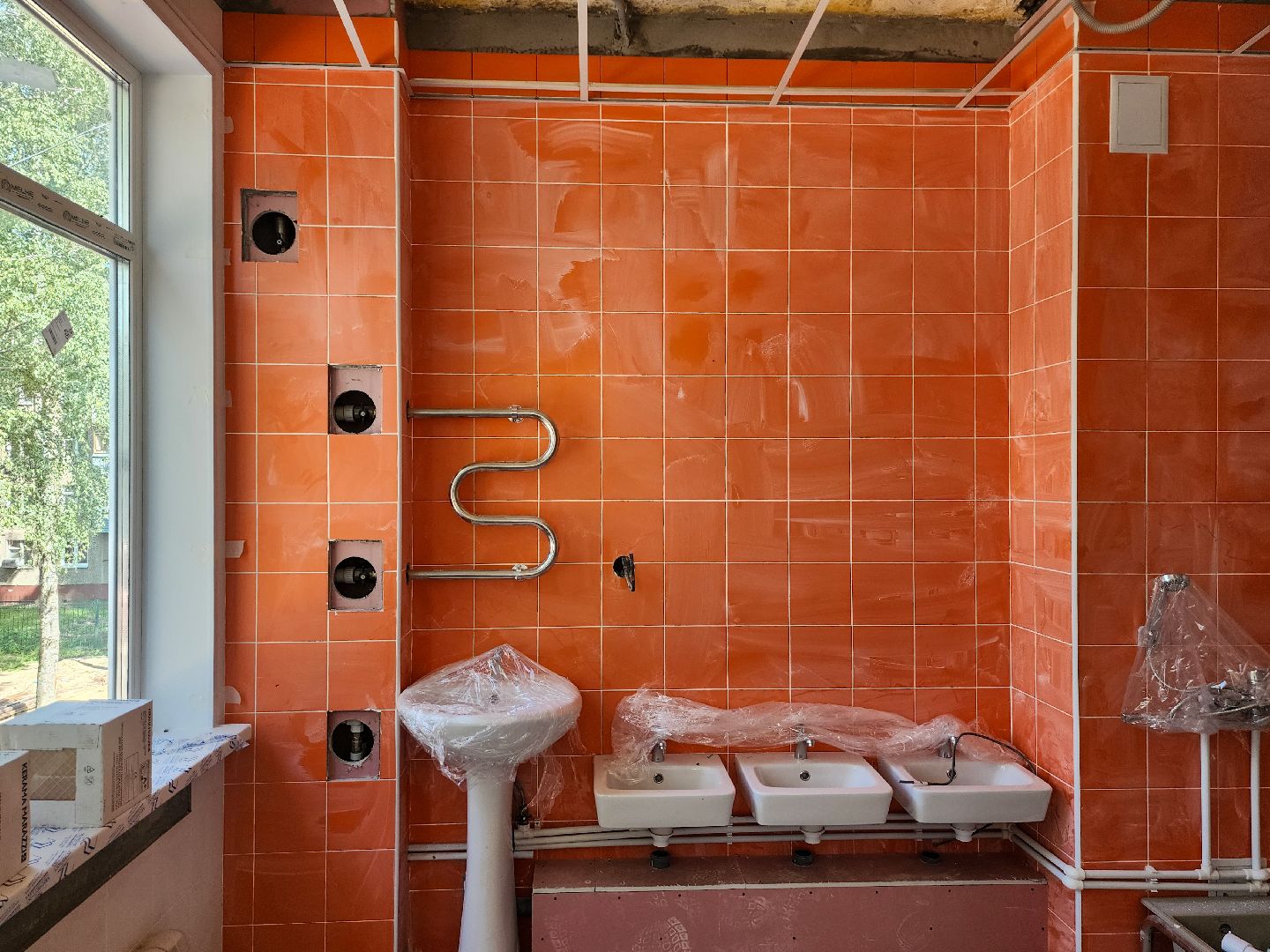 Подольск,  капремонт детского сада, фасадные работы, капитальный ремонт,