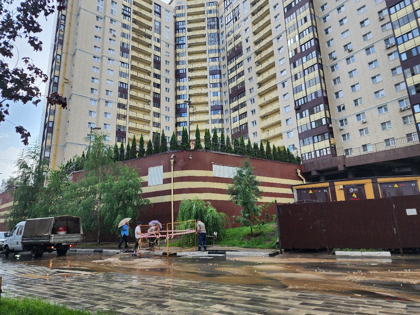 Авария на сетях, Утечка холодной воды, Жкх, Пушкино,