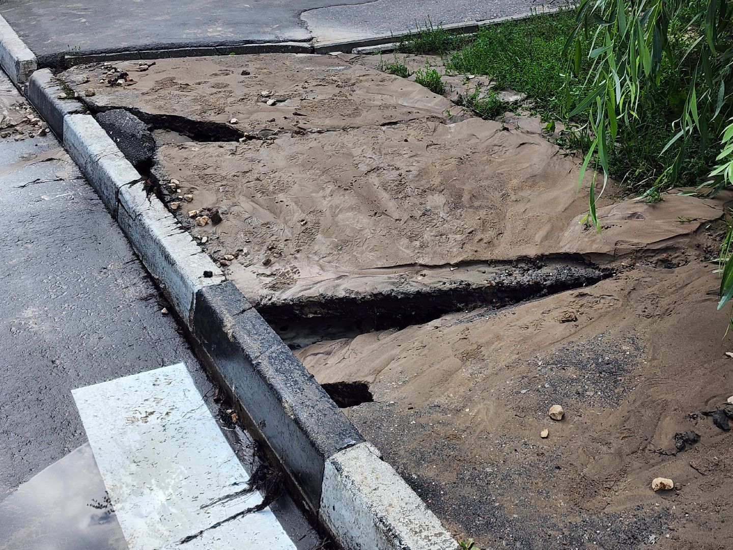 Авария на сетях, Утечка холодной воды, Жкх, Пушкино,