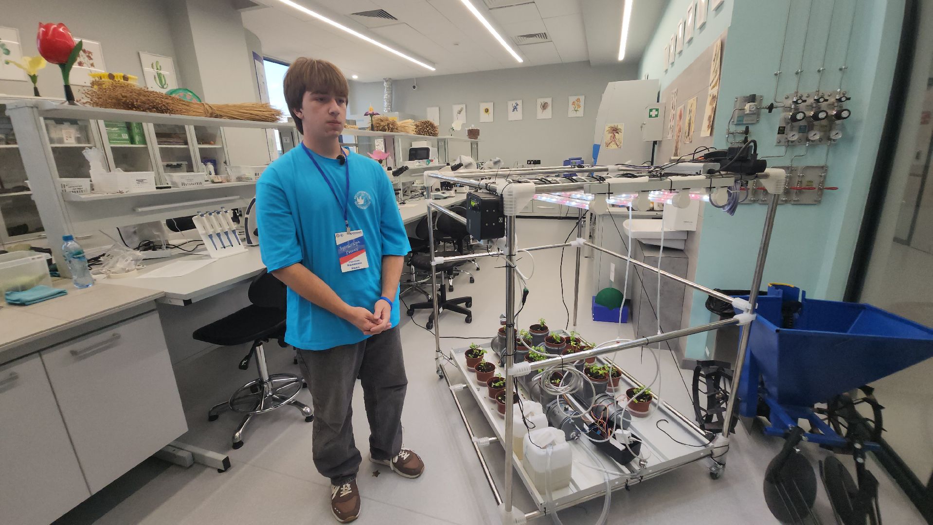 долгопрудный, технопарк физтех-лицея, международная смена, агротехнологии, гидропонная установка, микроклональное размножение растений,растения из пробирки,