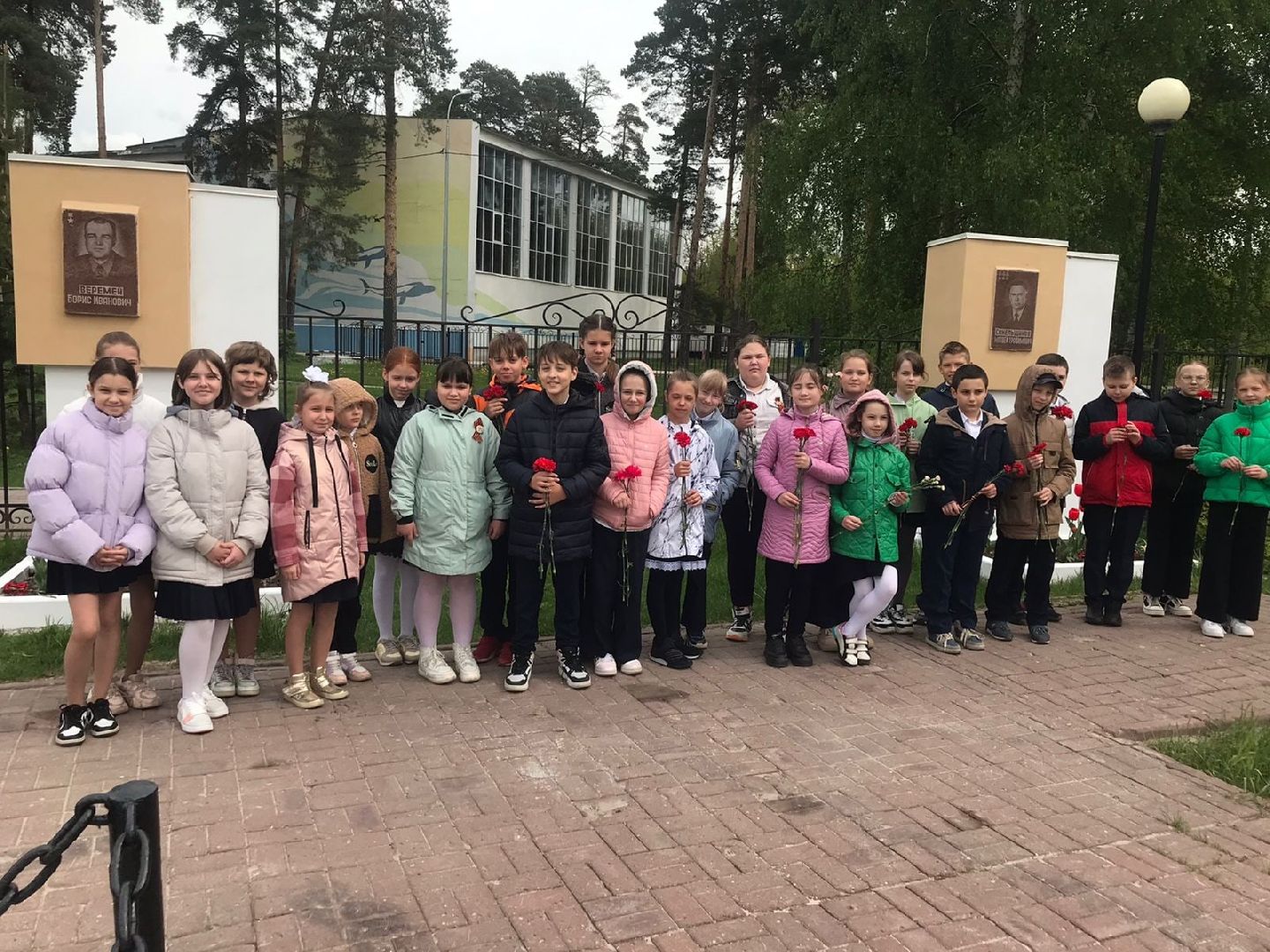 Шатура, Лицей, возложение цветов, ВОВ