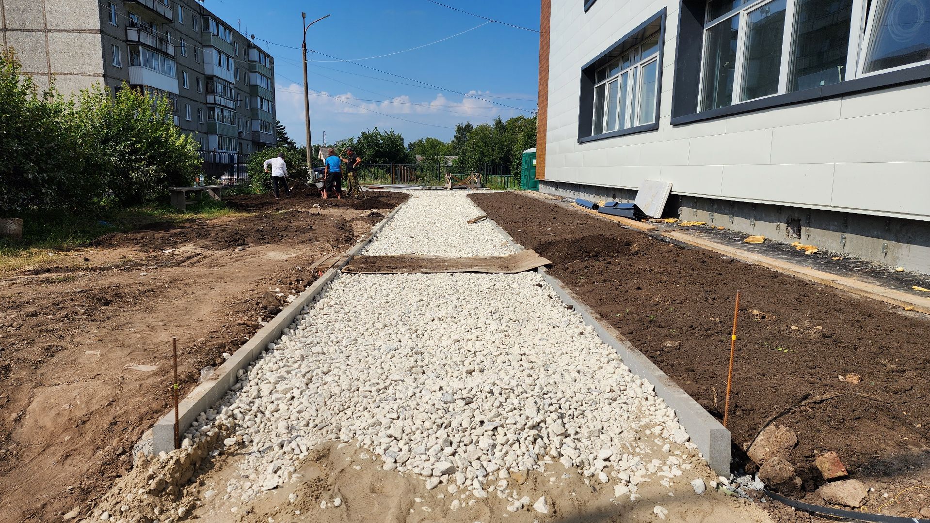 Луховицы, Капитальный ремонт школы во Фруктовой,