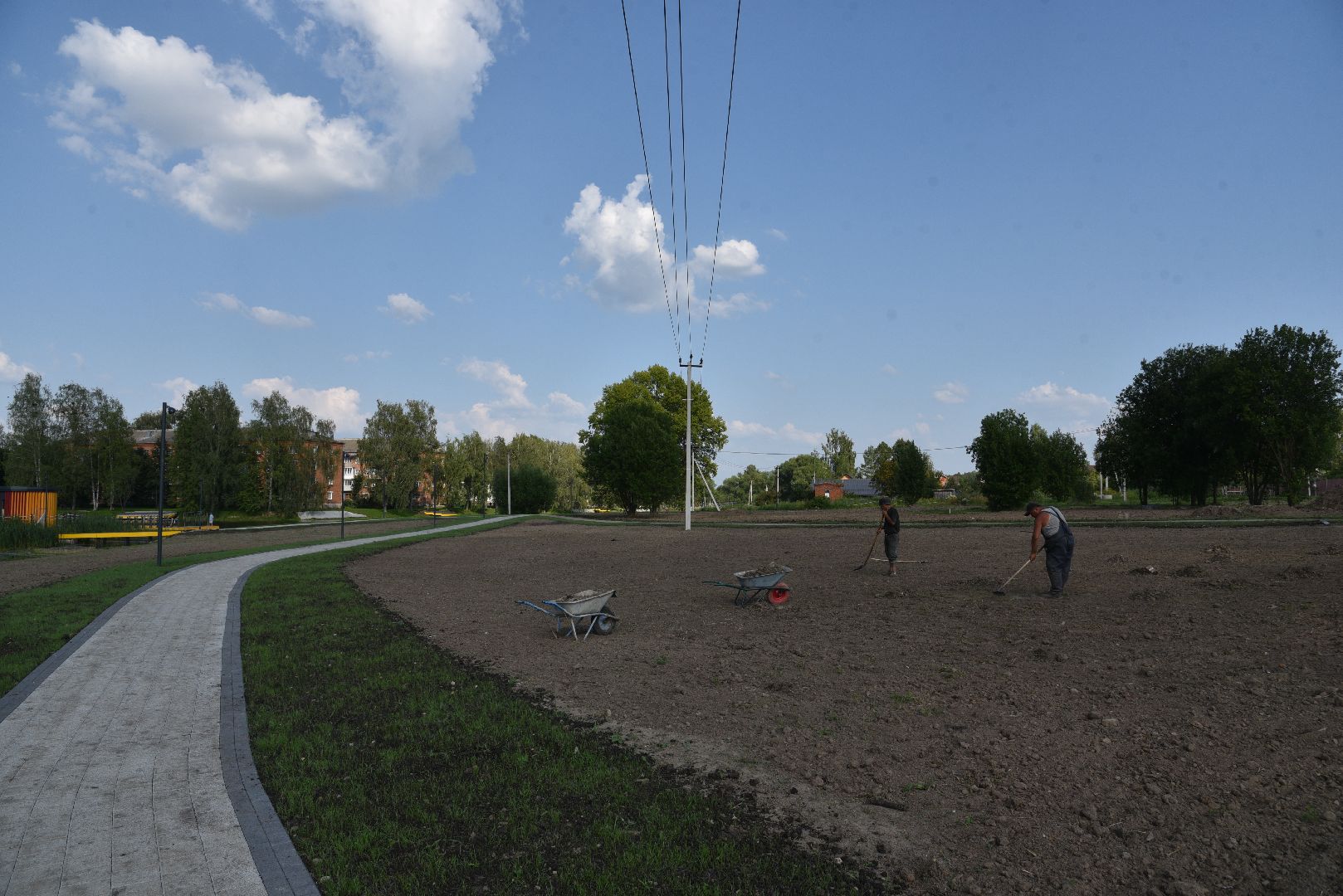 лотошино, красный ручей, благоустройство, формирование комфортной городской среды, нацпроект,