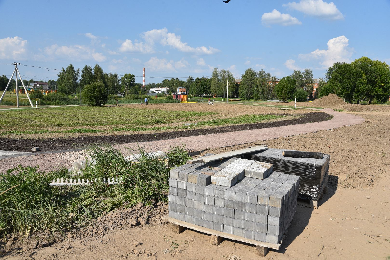 лотошино, красный ручей, благоустройство, формирование комфортной городской среды, нацпроект,
