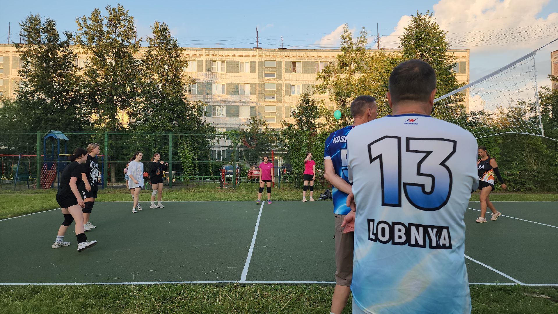 спортивная площадка, Лобня, открытие спортивной площадки,Подарок жителям города ,