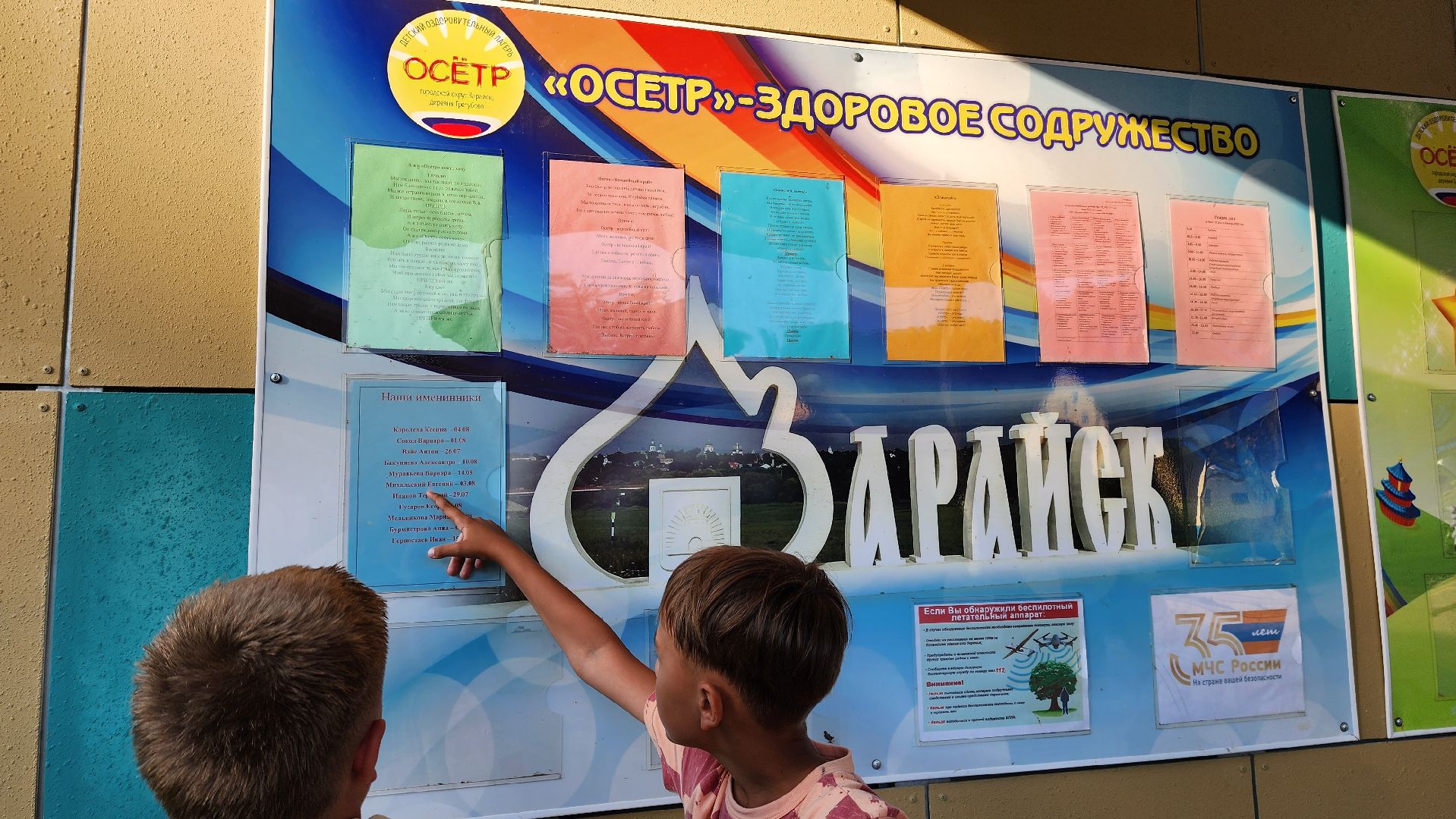 Зарайск, дол осетр,  летние каникулы, смена в лагере, отдых детей,