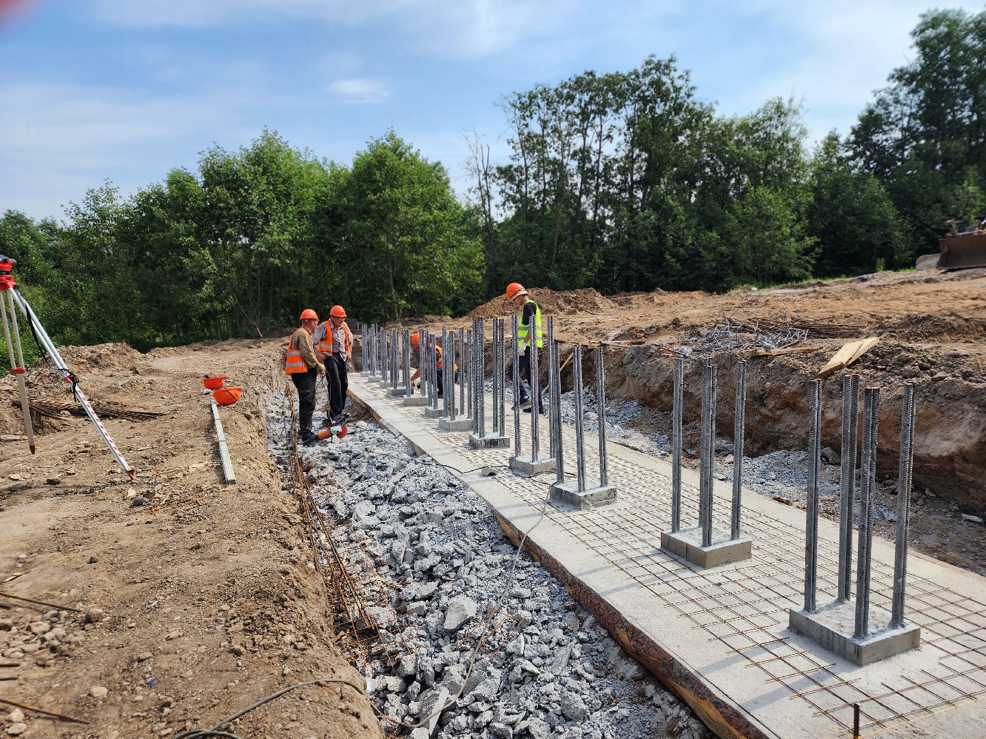 сергиев посад, сергиево-посадский городской округ, река торгоша, ремонт моста, тураково,