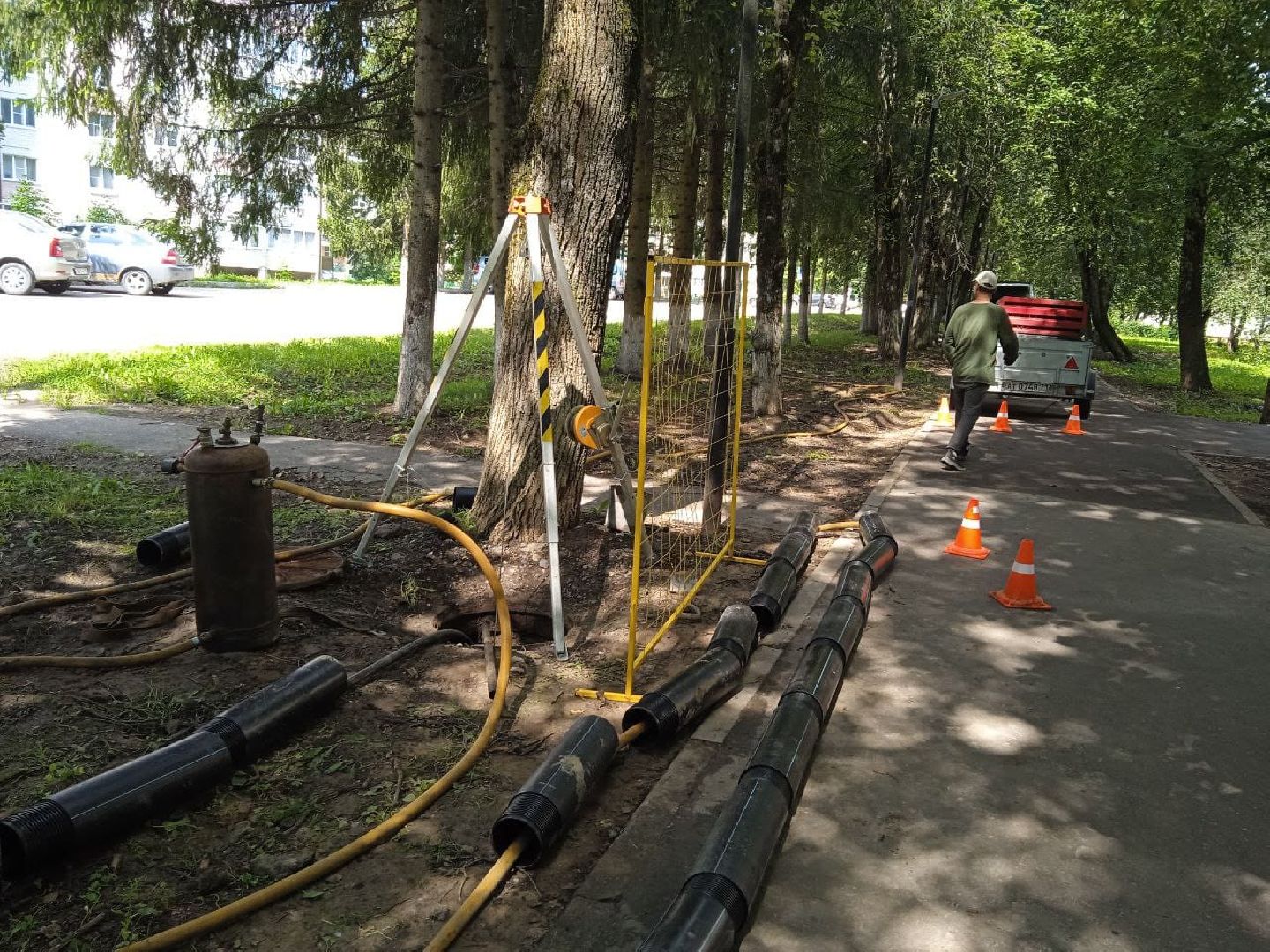 городской округ восход, жкх, благоустройство, канализация, трубы,