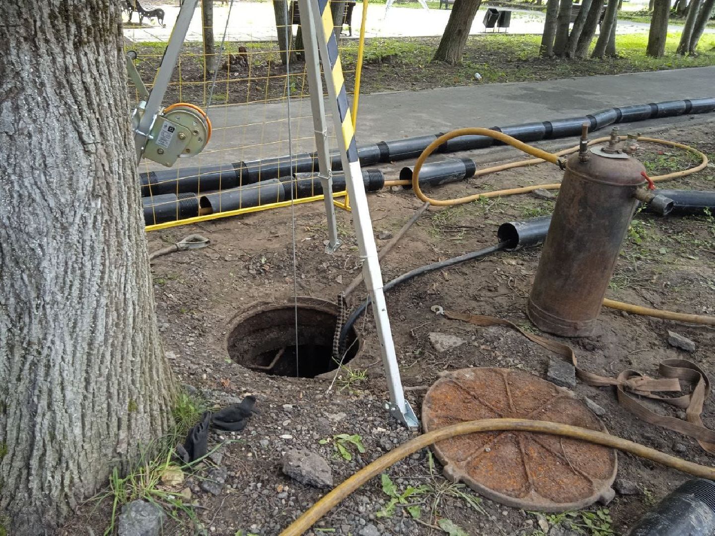 городской округ восход, жкх, благоустройство, канализация, трубы,