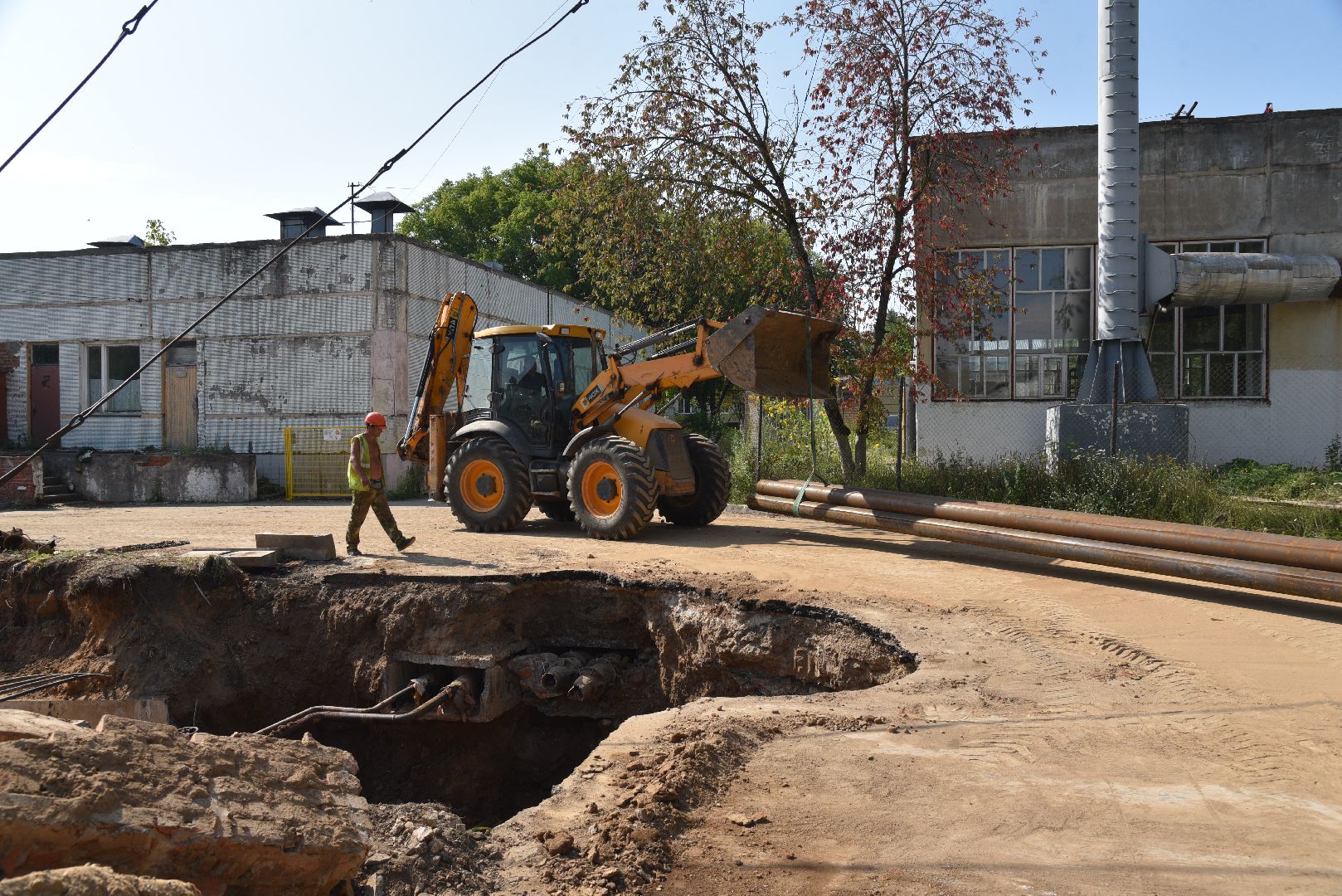 лотошино, котельная, ремонт котельной, ремонт теплотрассы, жкх,