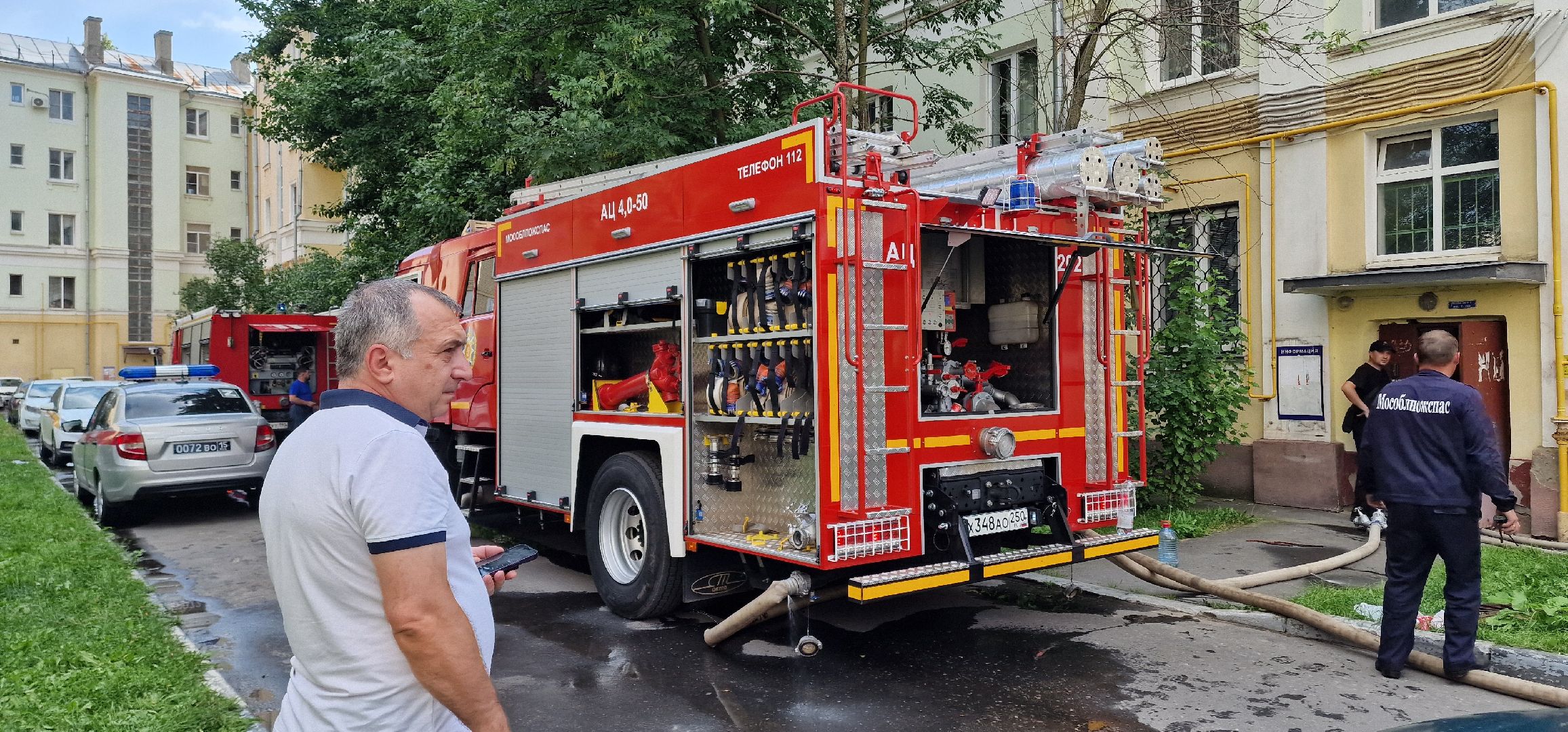 ЧП, пожар на флерова в Балашихе, Балашиха,