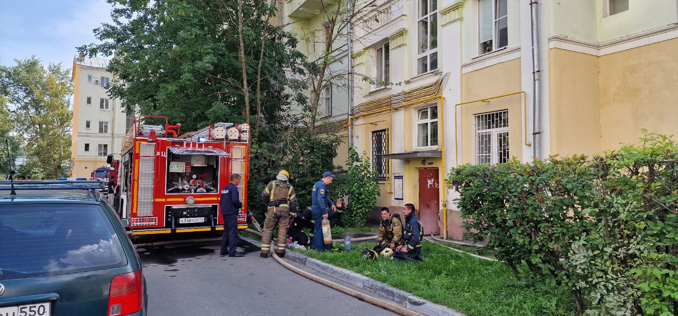 ЧП, пожар на флерова в Балашихе, Балашиха,