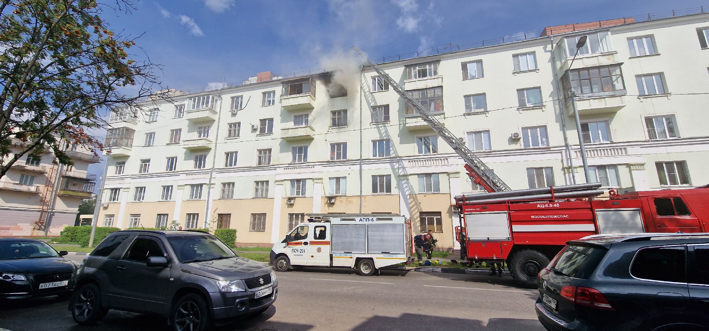 ЧП, пожар на флерова в Балашихе, Балашиха,