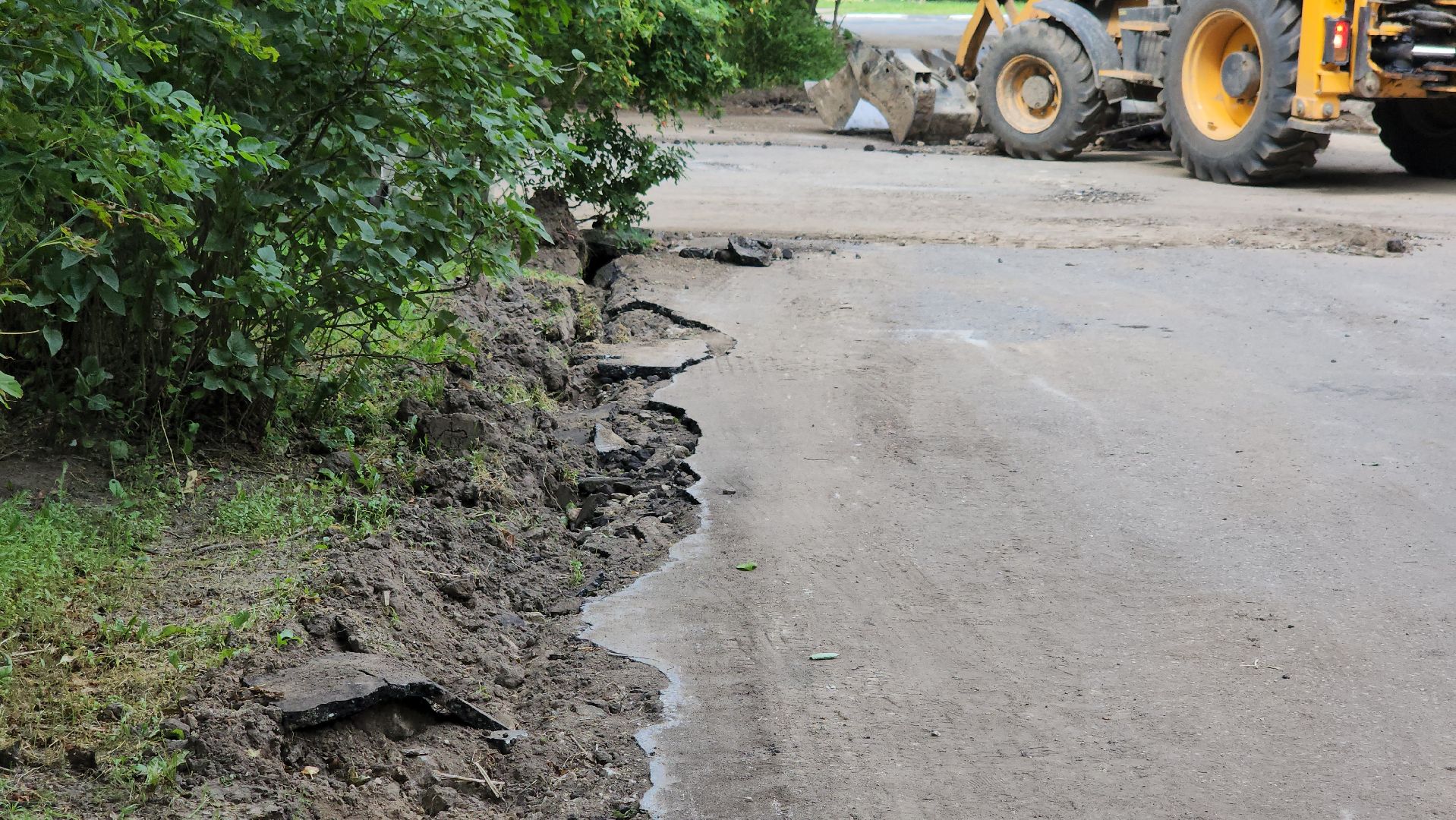 щёлково, благоустройство двора, снятие асфальта,