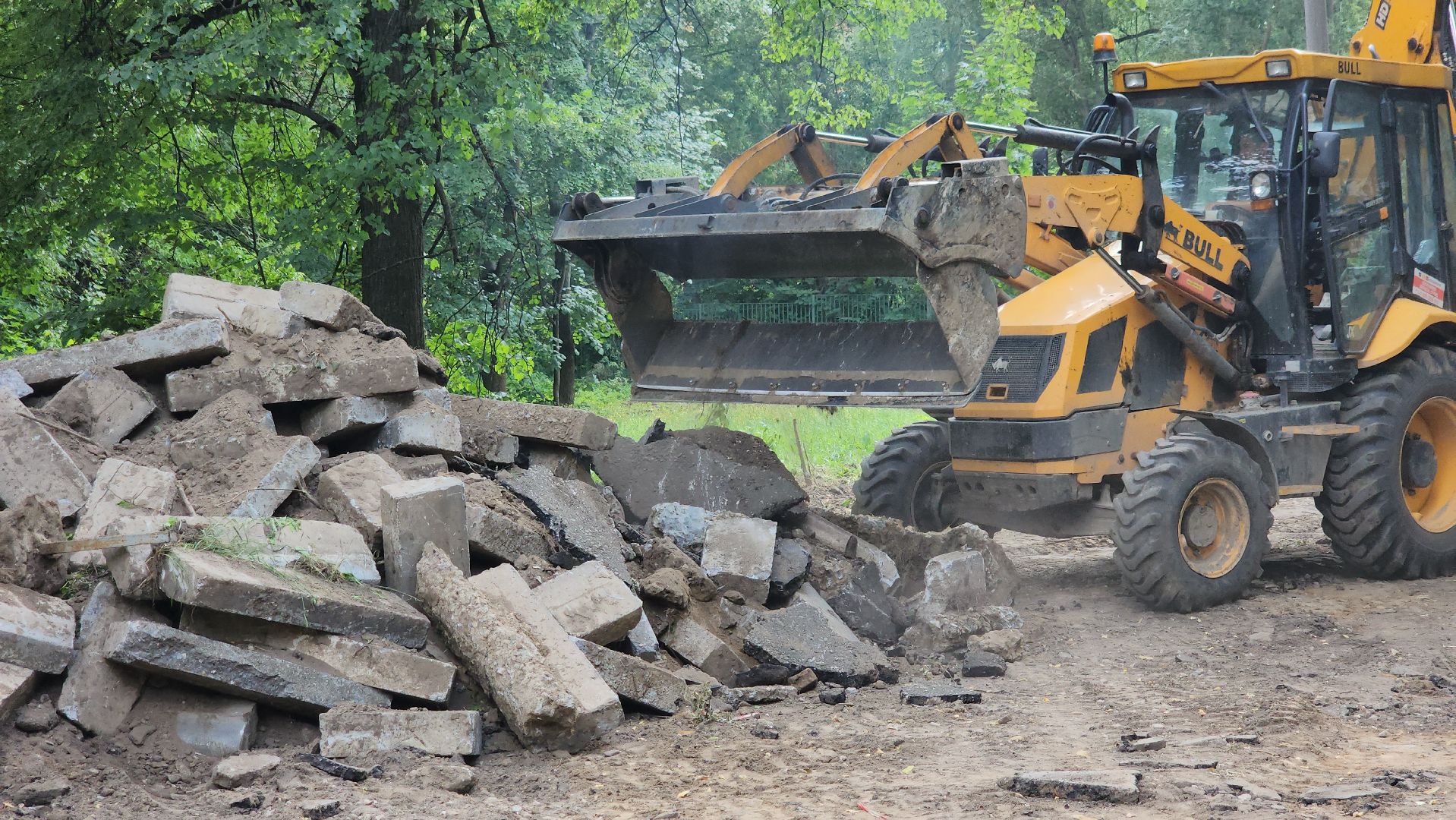 щёлково, благоустройство двора, снятие асфальта,