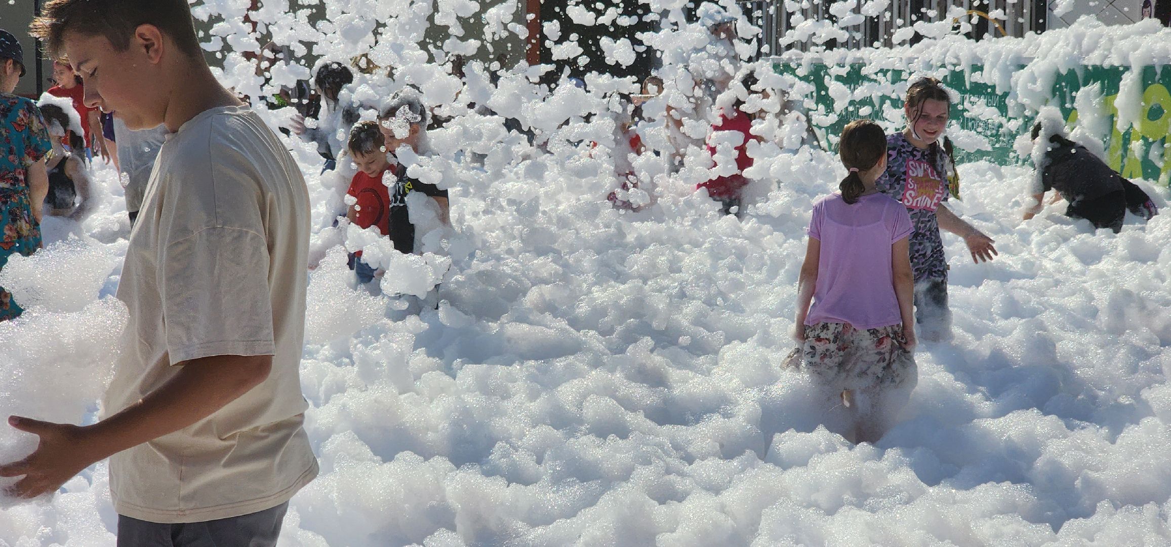 долгопрудный, центральный парк, большая эстрада, пенная вечеринка, дискотека, дети,