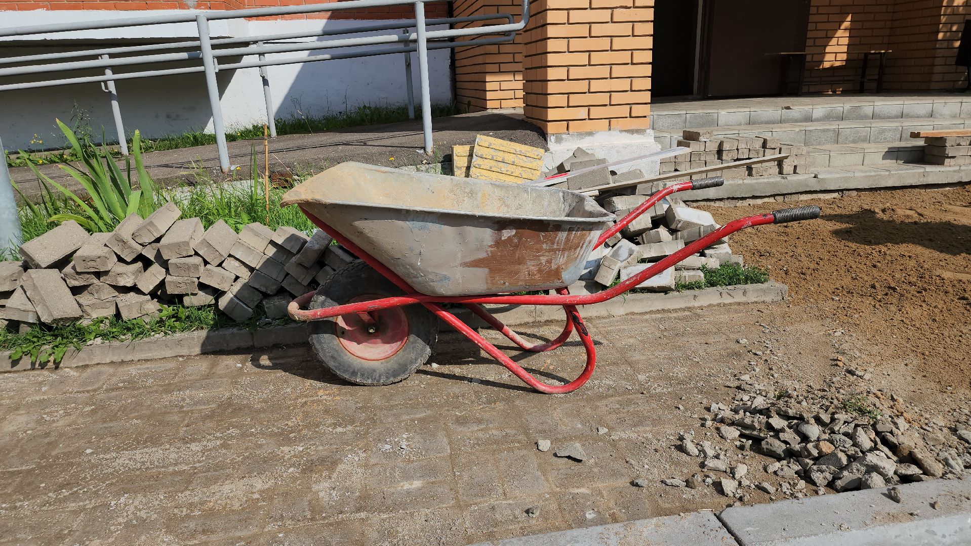 щёлково, замена плитки, ремонт тротуара, Большие жеребцы,