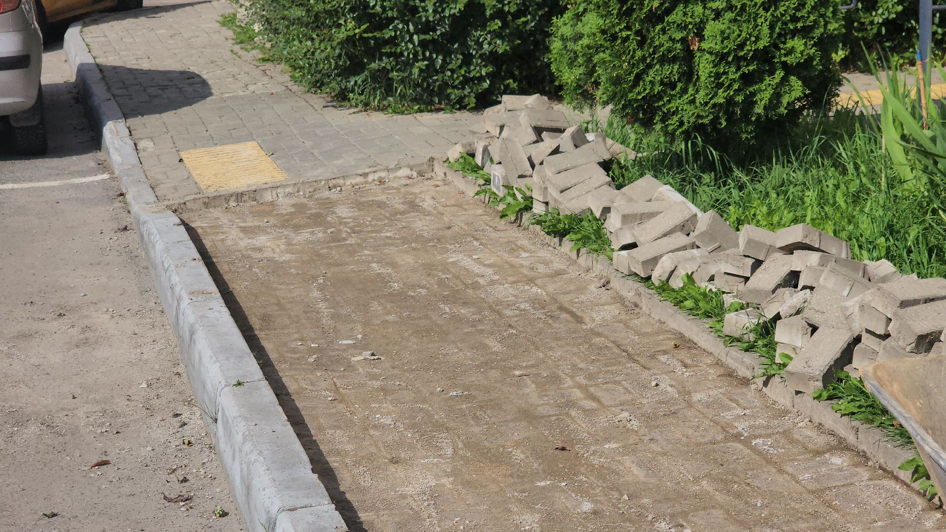 щёлково, замена плитки, ремонт тротуара, Большие жеребцы,