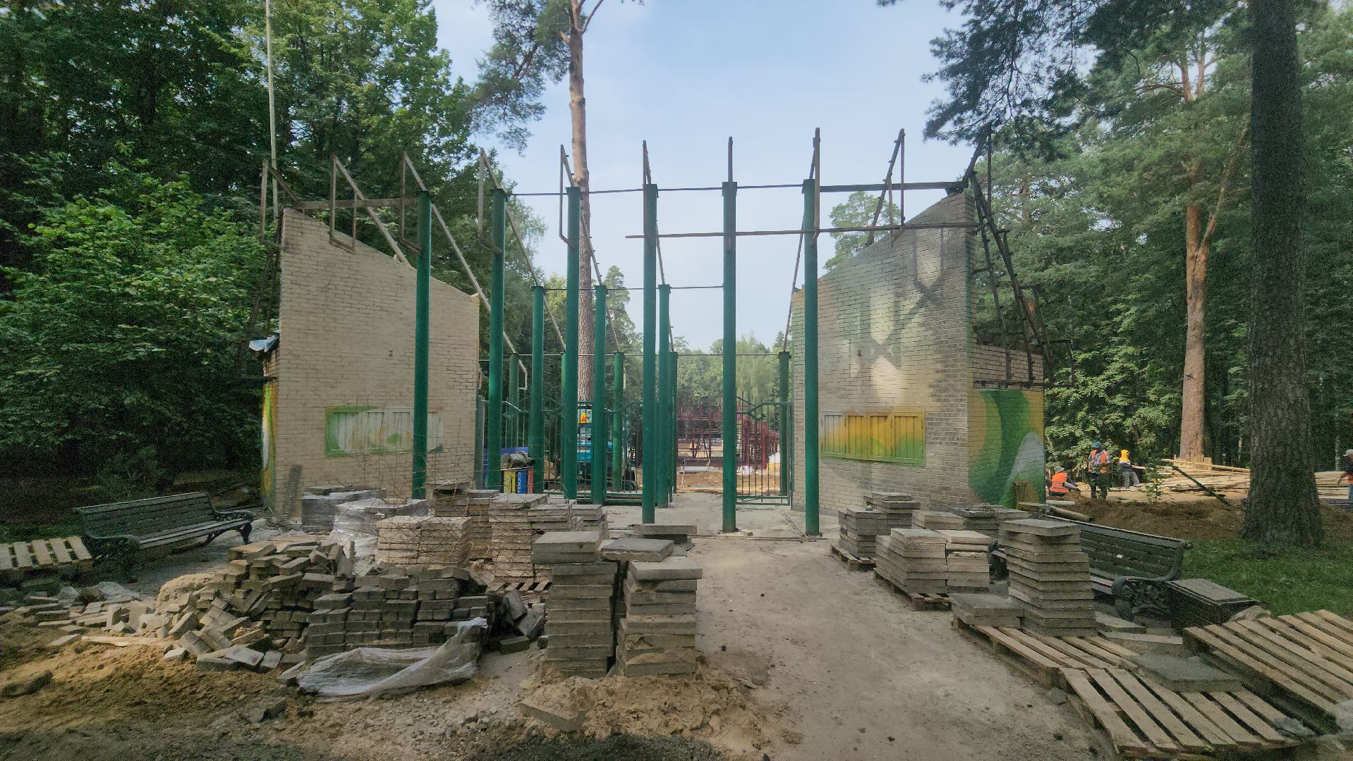 красногорск, зеленый театр, городской парк, реконструкция,
