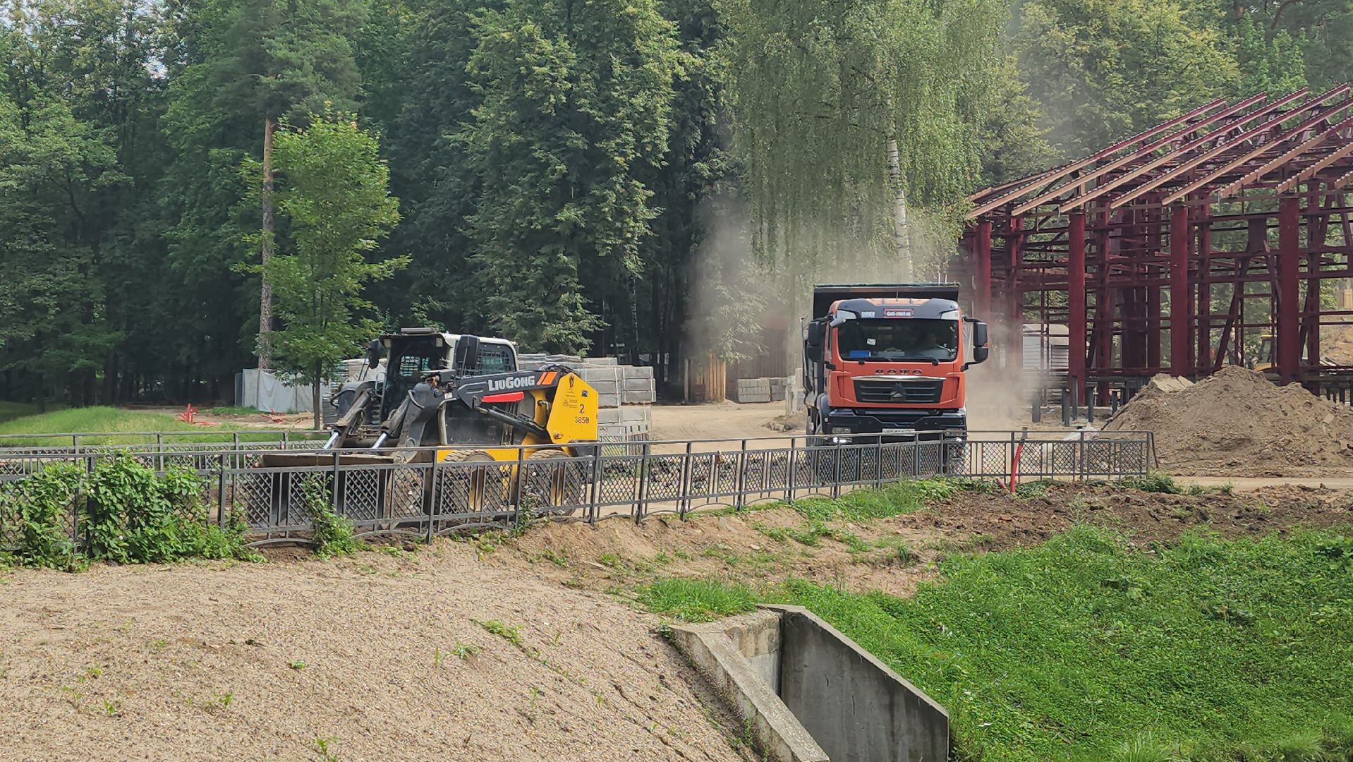 красногорск, зеленый театр, городской парк, реконструкция,