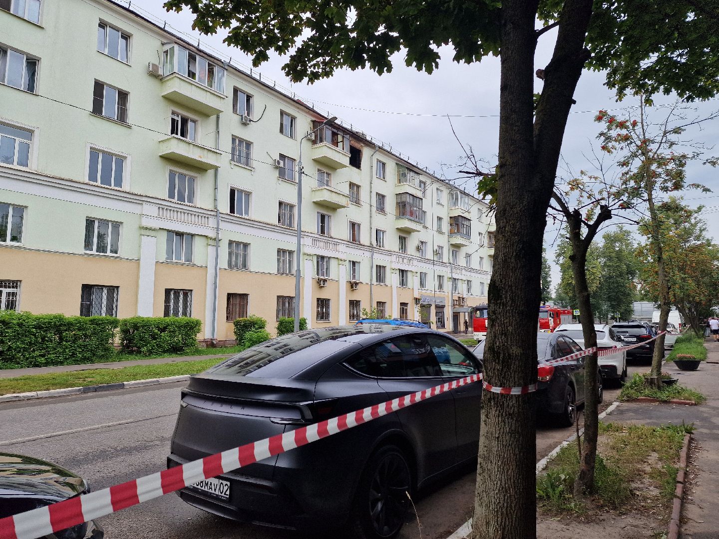 ЧП, пожар на флерова в балашихе, балашиха,