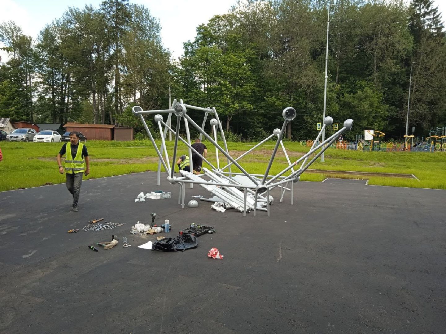 городской округ восход, благоустройство, детская  площадка, спортивная площадка,