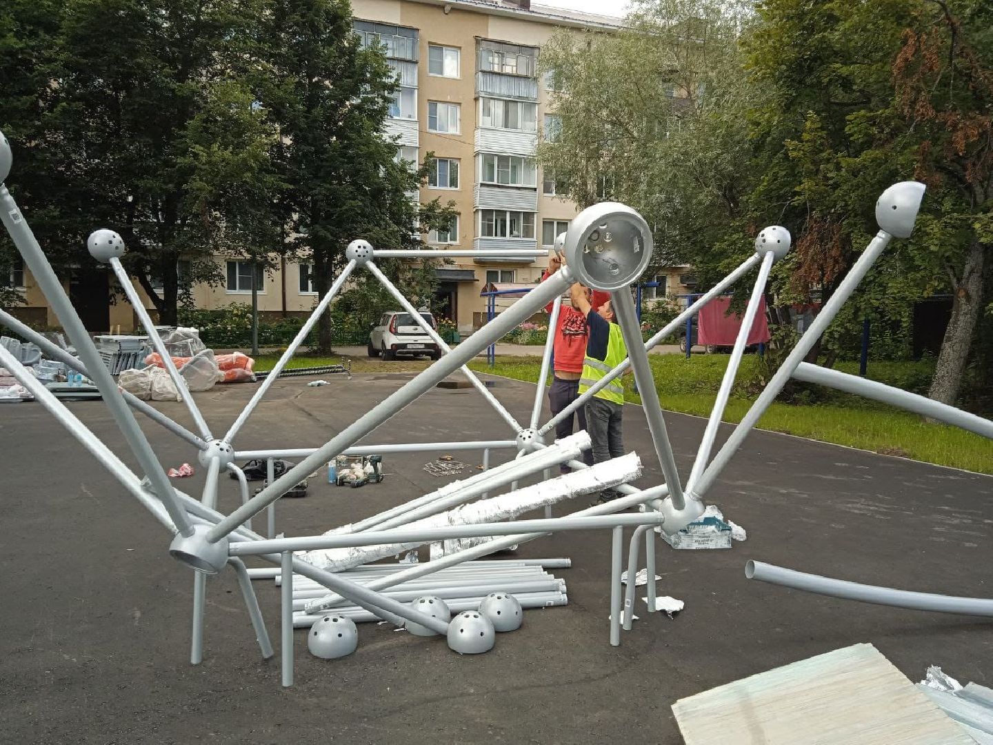 городской округ восход, благоустройство, детская  площадка, спортивная площадка,