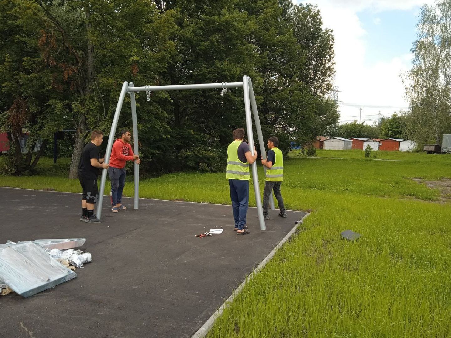 городской округ восход, благоустройство, детская  площадка, спортивная площадка,