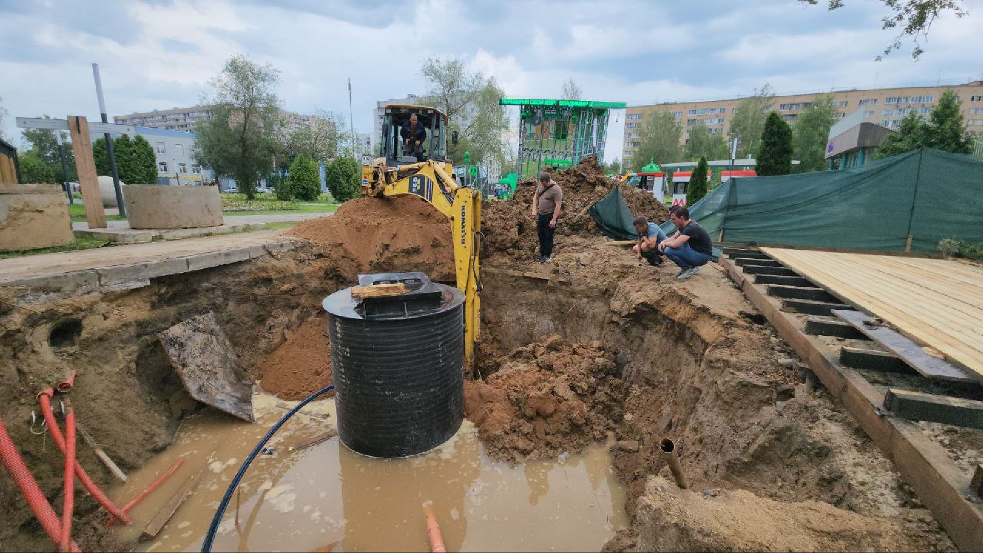 канализационно-насосная станция, кнс, Лобня,