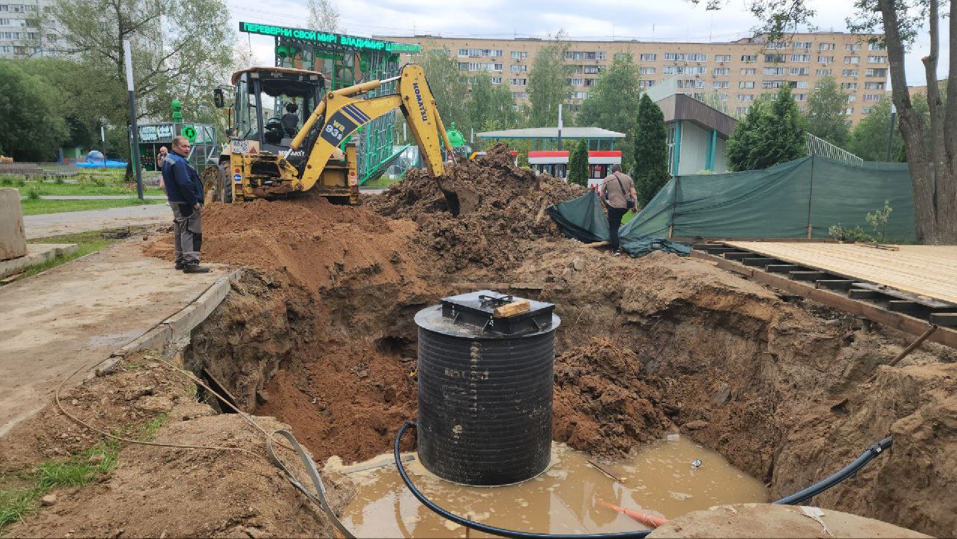 канализационно-насосная станция, кнс, Лобня,