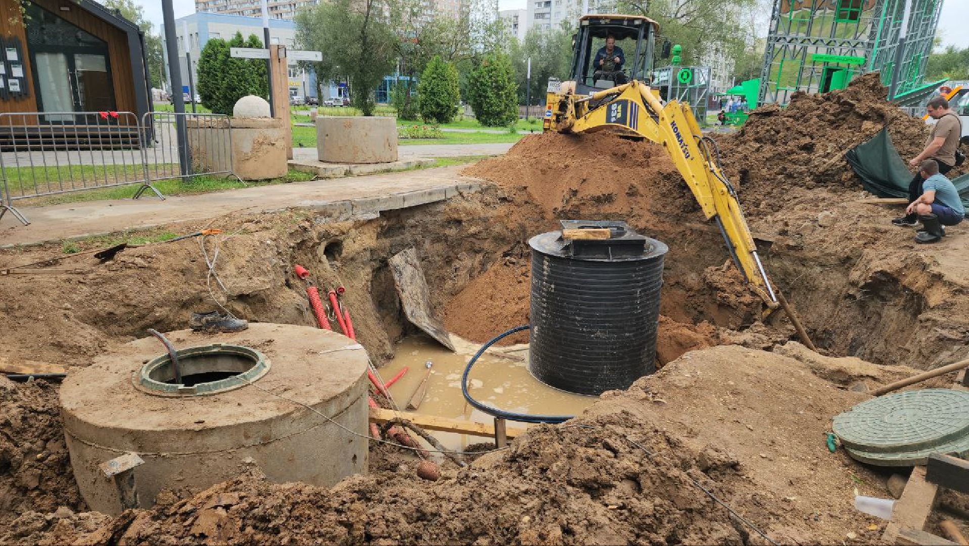 канализационно-насосная станция, кнс, Лобня,